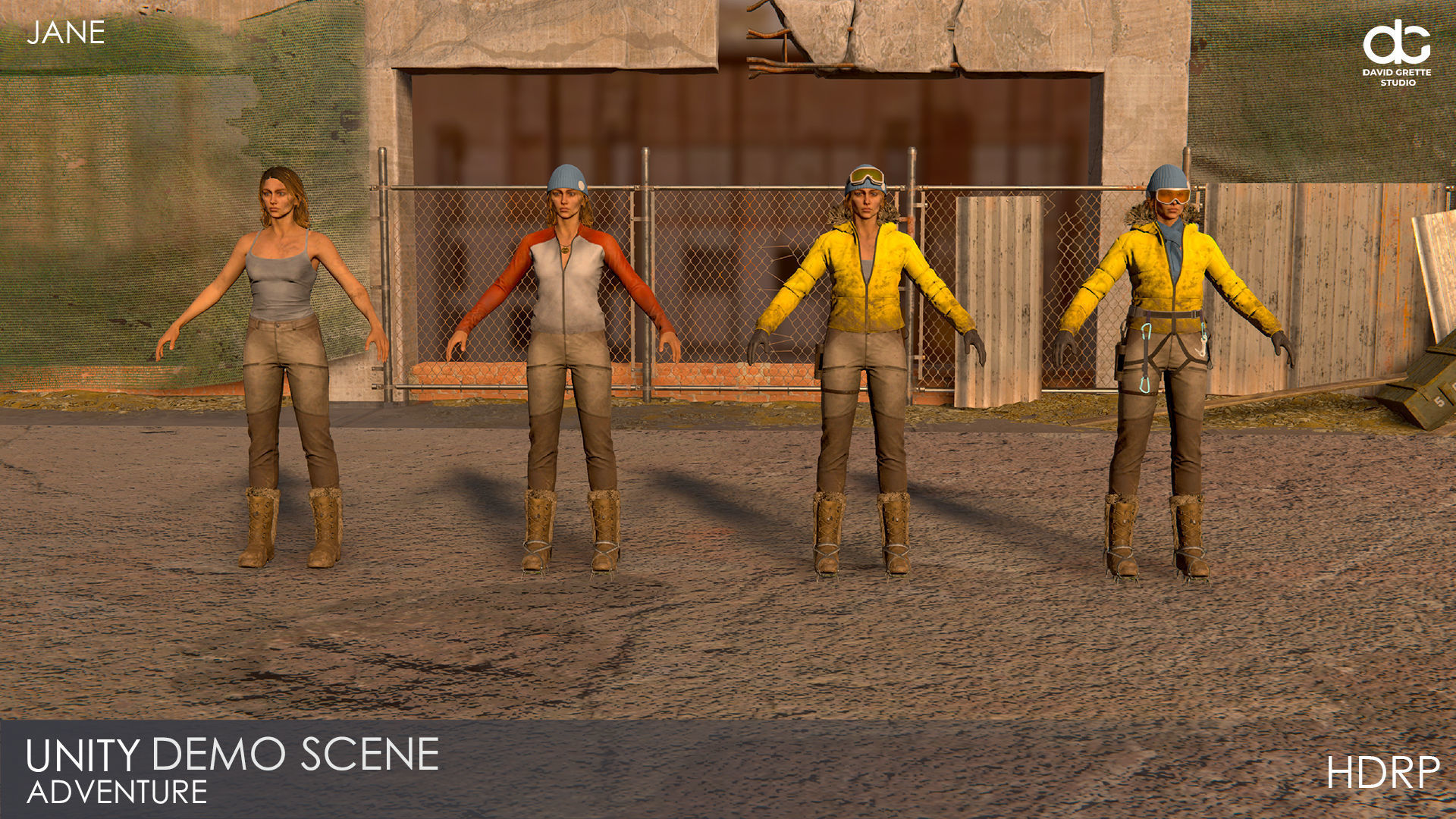 Adventure Characters Pack - Survival Survivor RPG Shooter Action Low-poly 3D model_80