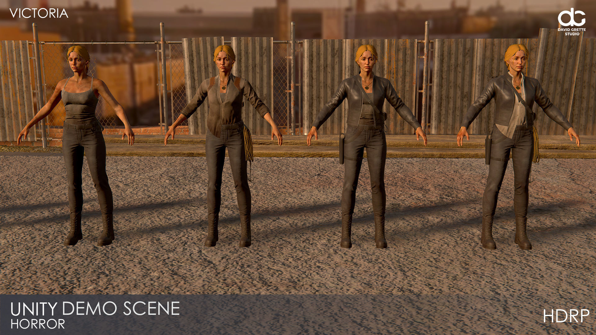 Adventure Characters Pack - Survival Survivor RPG Shooter Action Low-poly 3D model_110