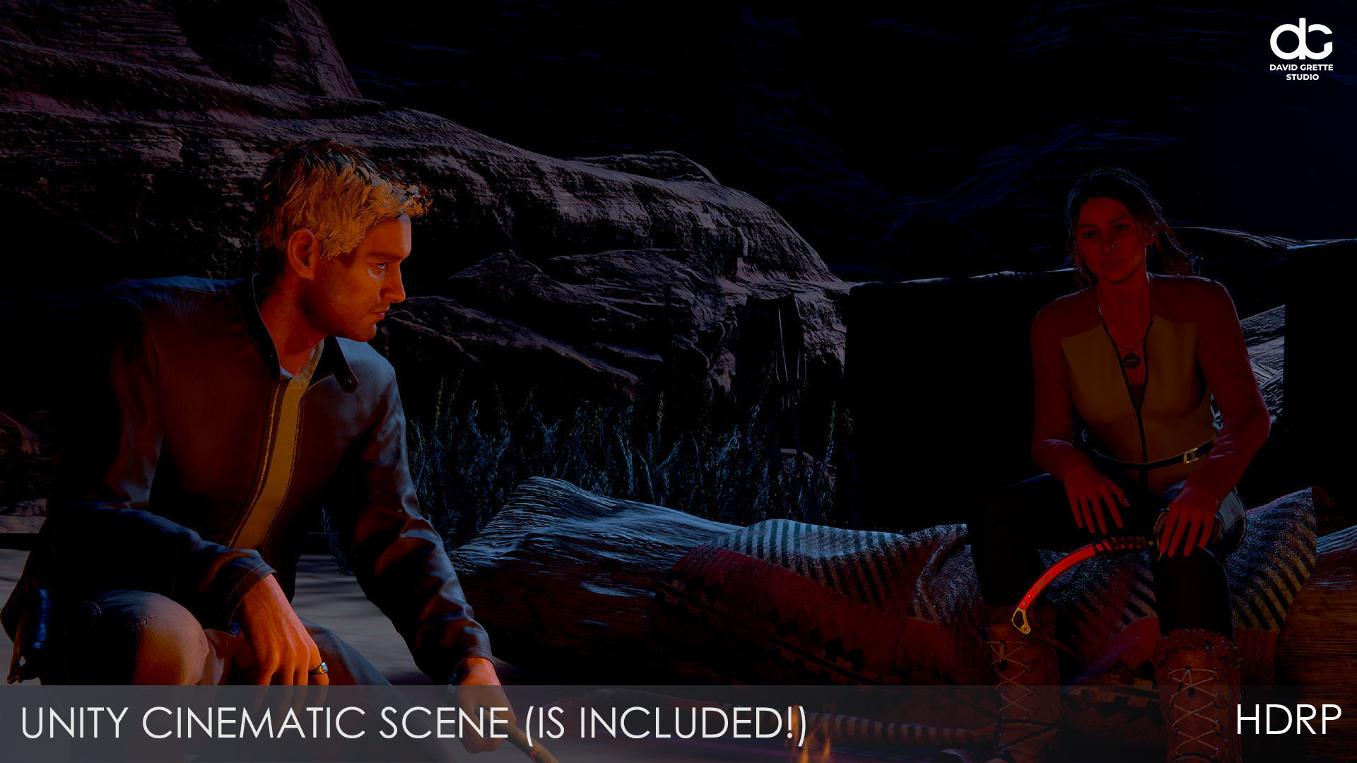 Adventure Characters Pack - Survival Survivor RPG Shooter Action Low-poly 3D model_43