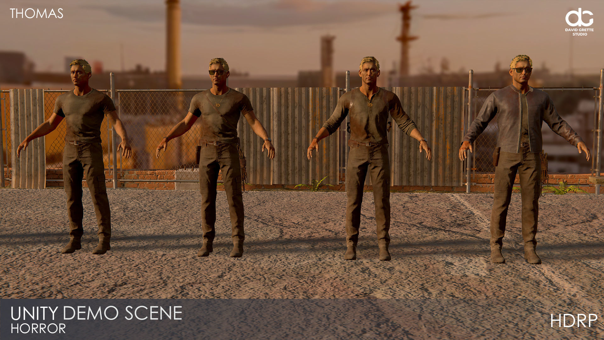 Adventure Characters Pack - Survival Survivor RPG Shooter Action Low-poly 3D model_96