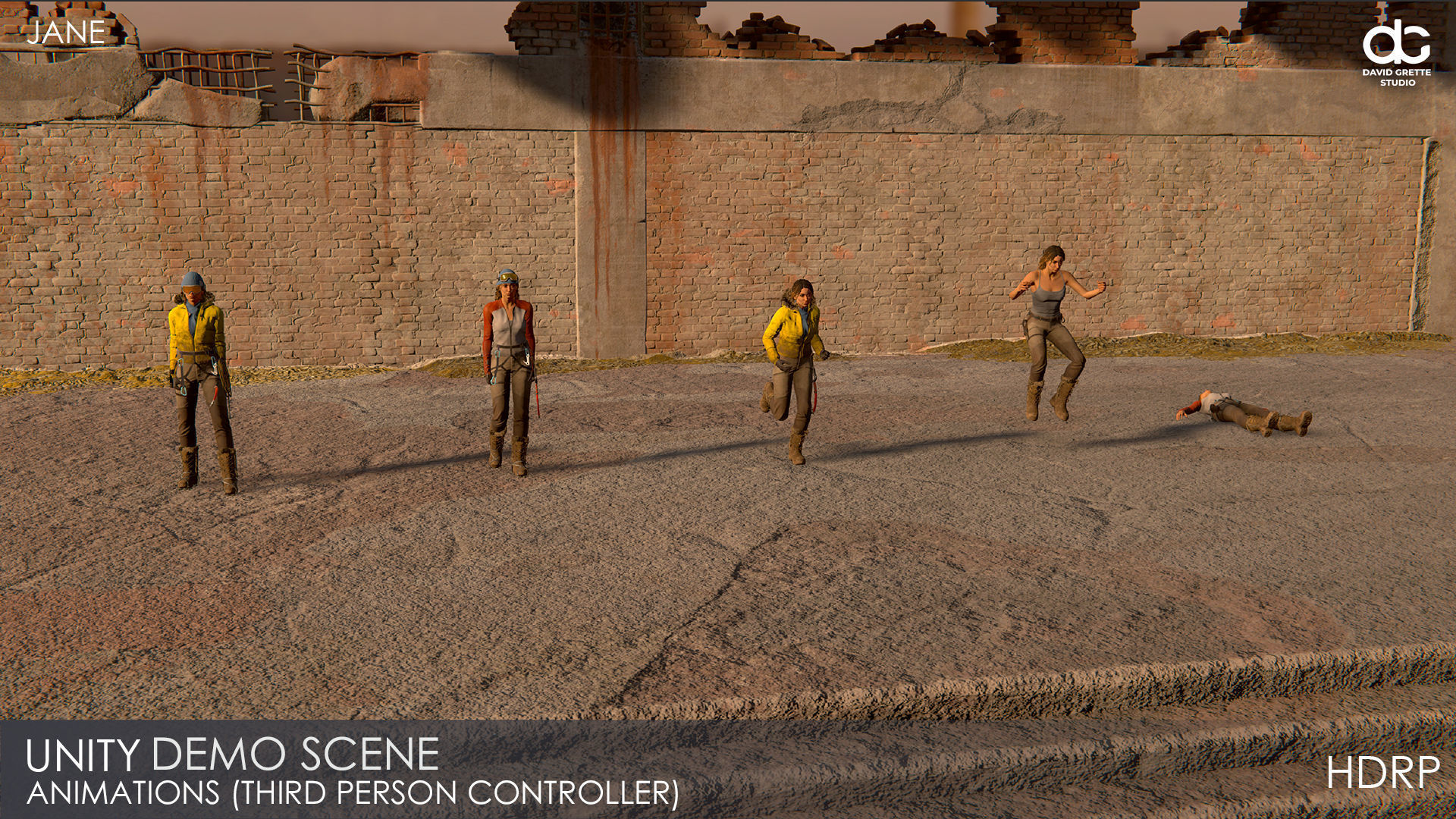 Adventure Characters Pack - Survival Survivor RPG Shooter Action Low-poly 3D model_78