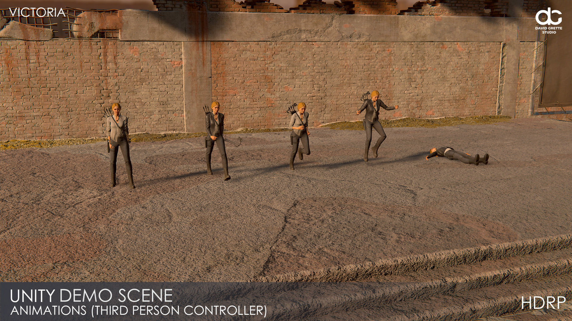 Adventure Characters Pack - Survival Survivor RPG Shooter Action Low-poly 3D model_104