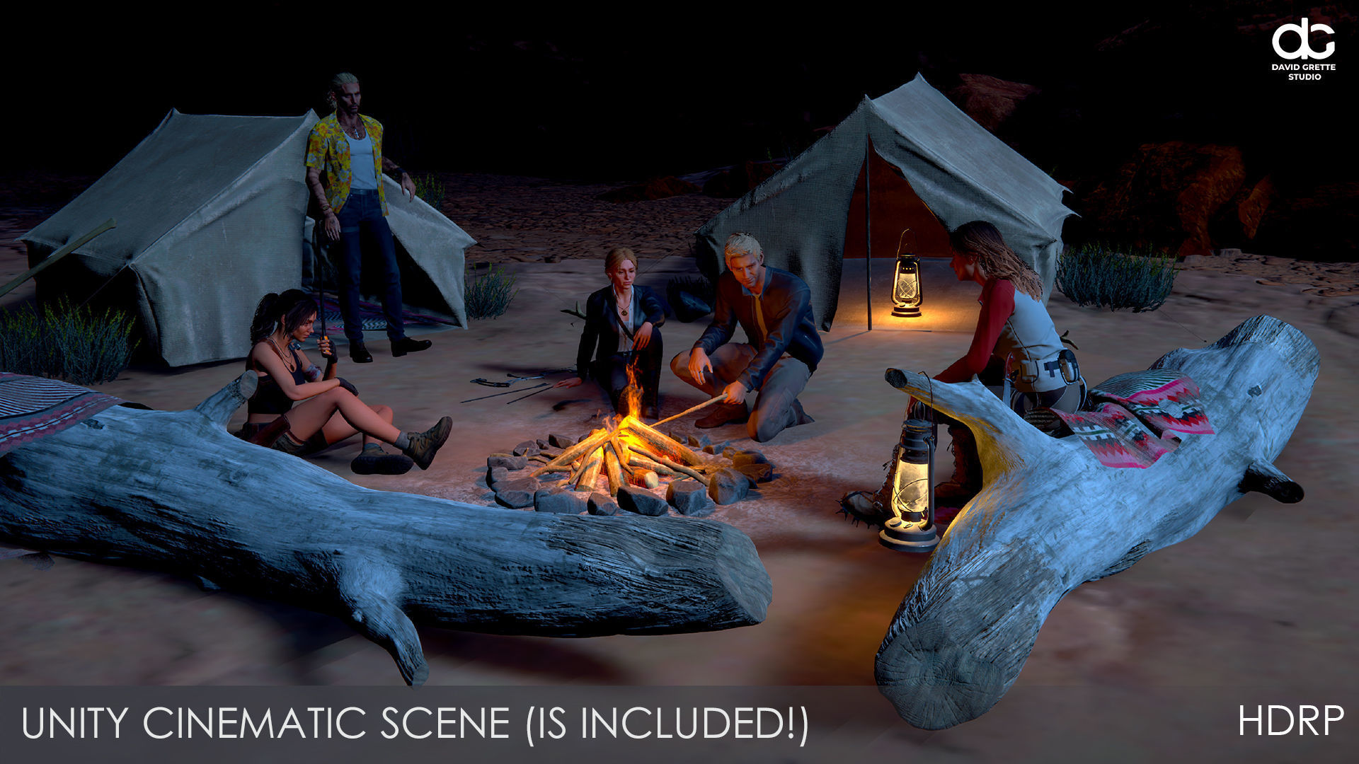 Adventure Characters Pack - Survival Survivor RPG Shooter Action Low-poly 3D model_39