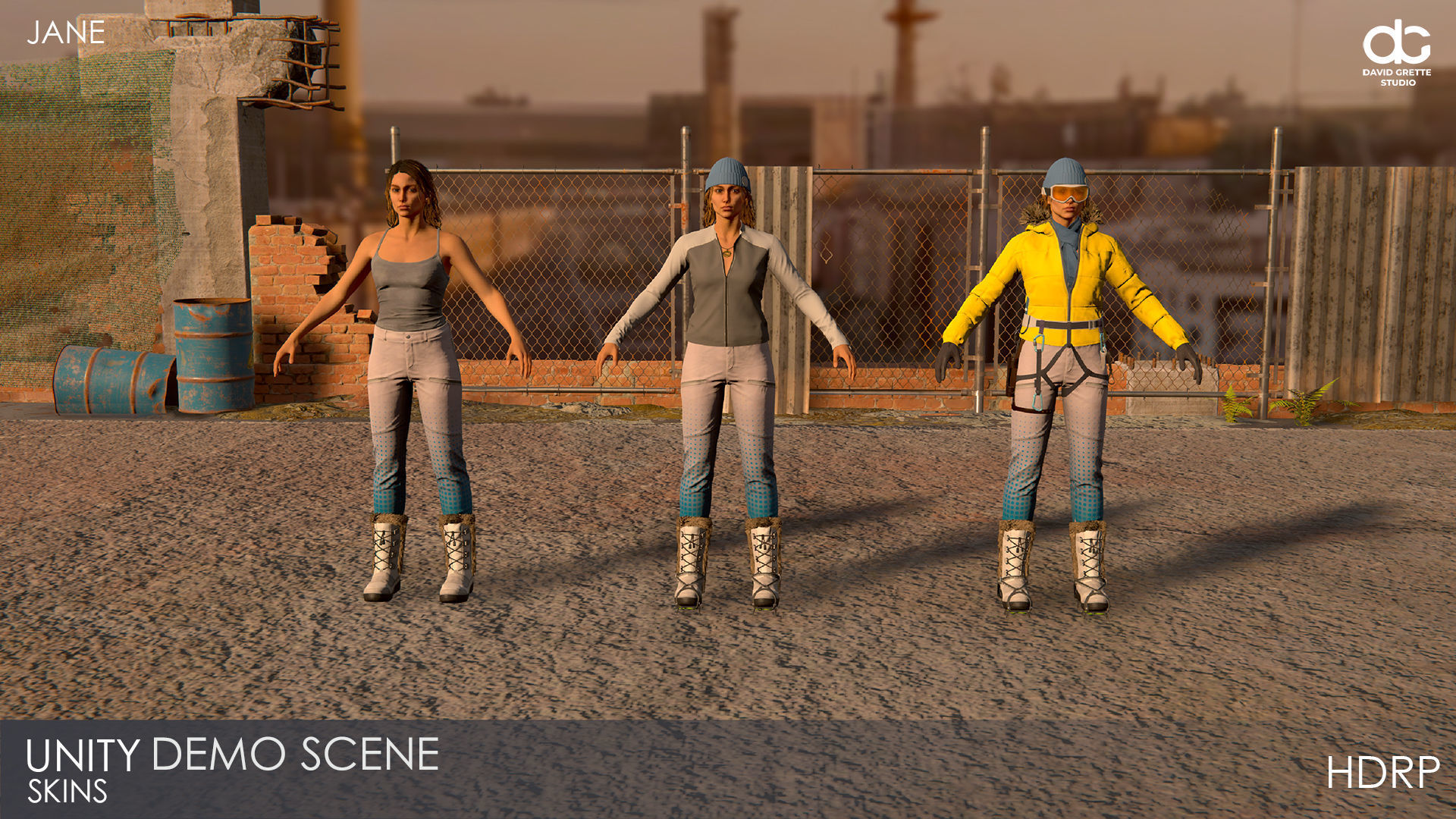 Adventure Characters Pack - Survival Survivor RPG Shooter Action Low-poly 3D model_81