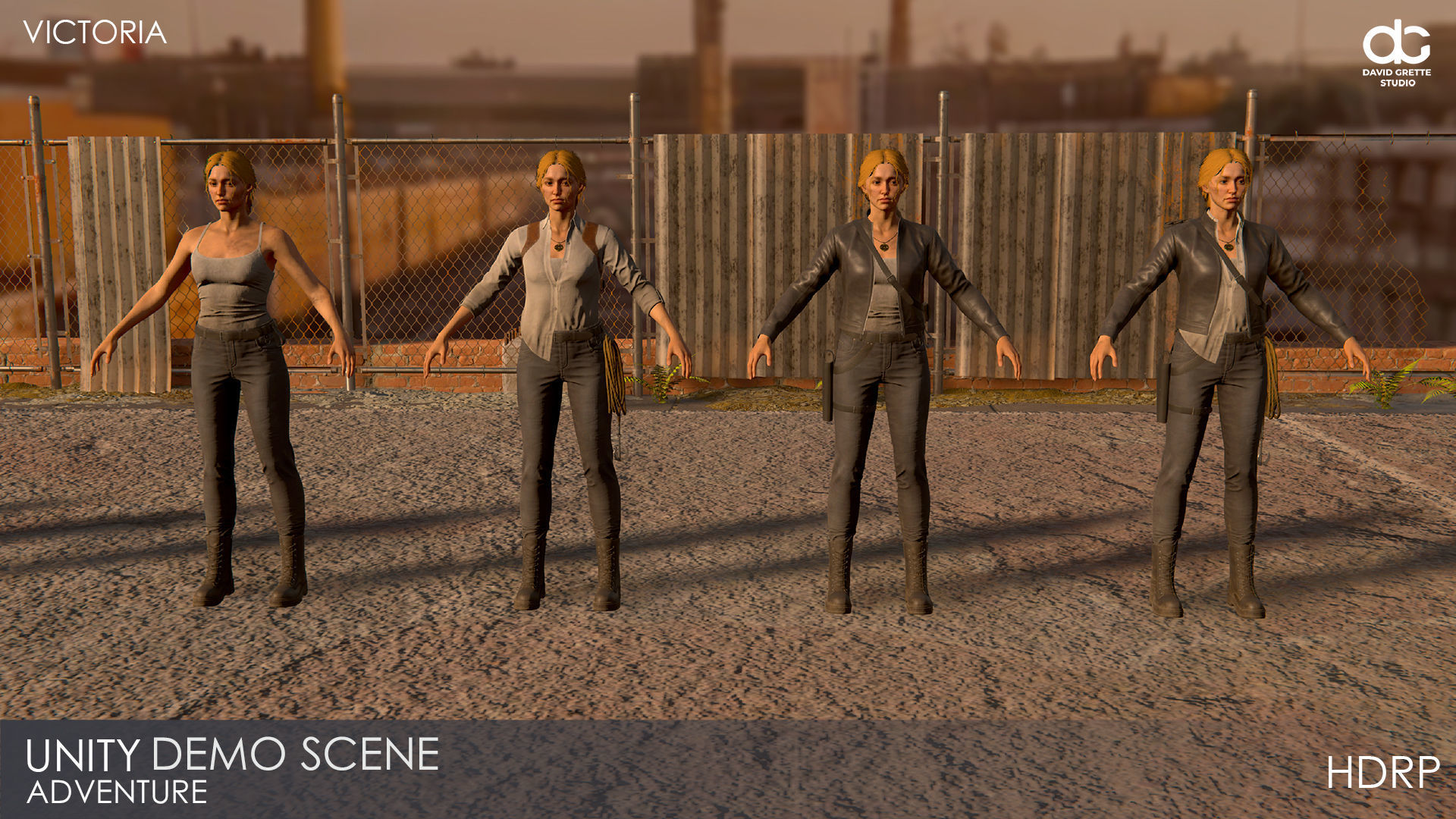 Adventure Characters Pack - Survival Survivor RPG Shooter Action Low-poly 3D model_108