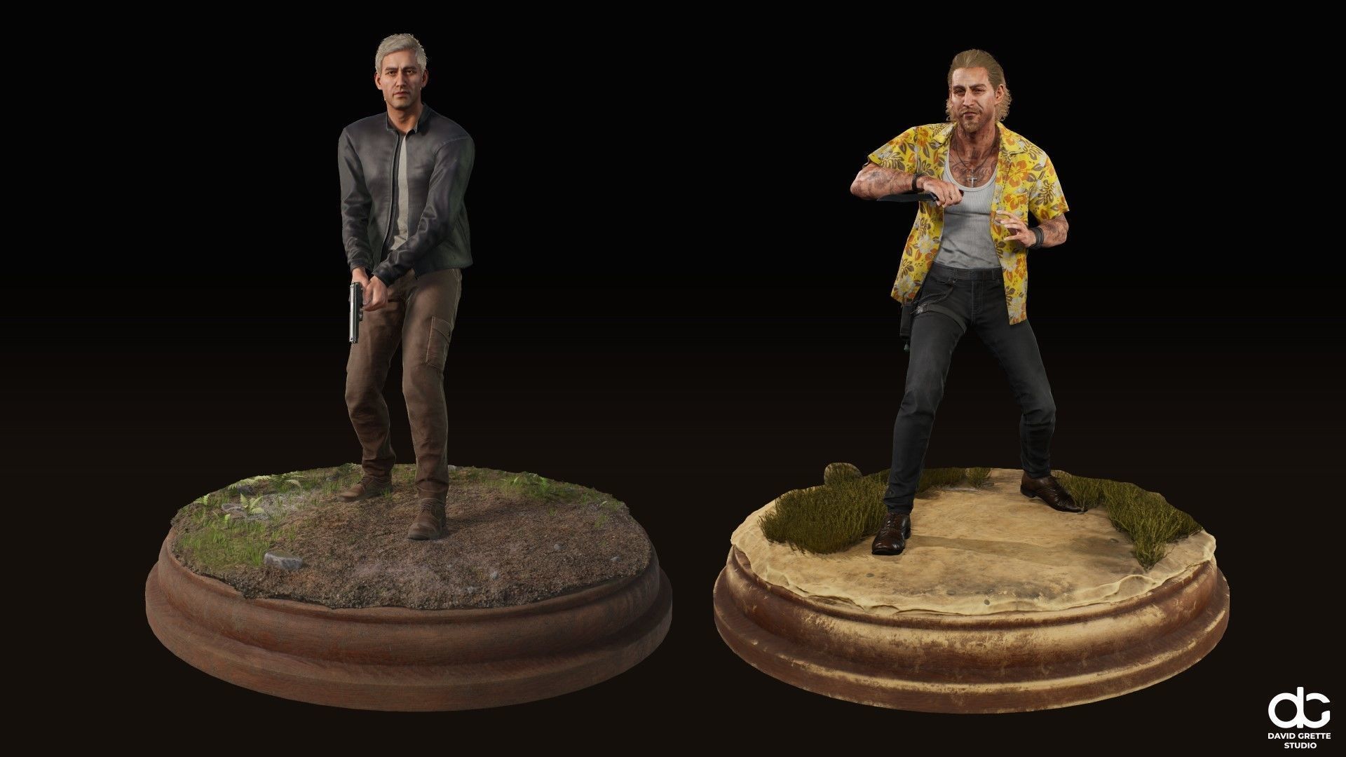 Adventure Characters Pack - Survival Survivor RPG Shooter Action Low-poly 3D model_4