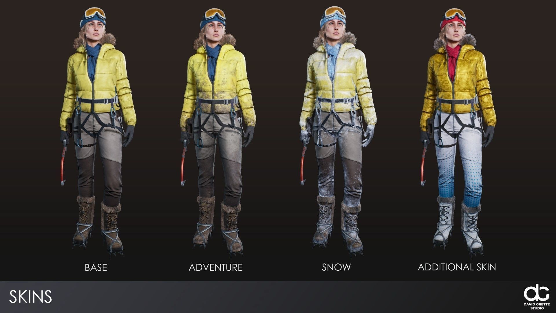 Adventure Characters Pack - Survival Survivor RPG Shooter Action Low-poly 3D model_19