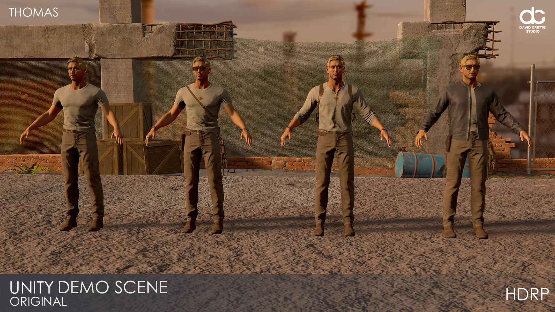 Adventure Characters Pack - Survival Survivor RPG Shooter Action Low-poly 3D model_93