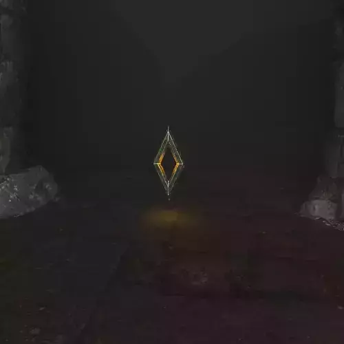 GOLD ART DECO PYRAMID SCULPTURE