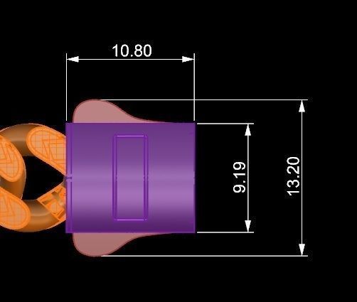 10 MM Miami Cuban Chain Bracelet  3D print model_4