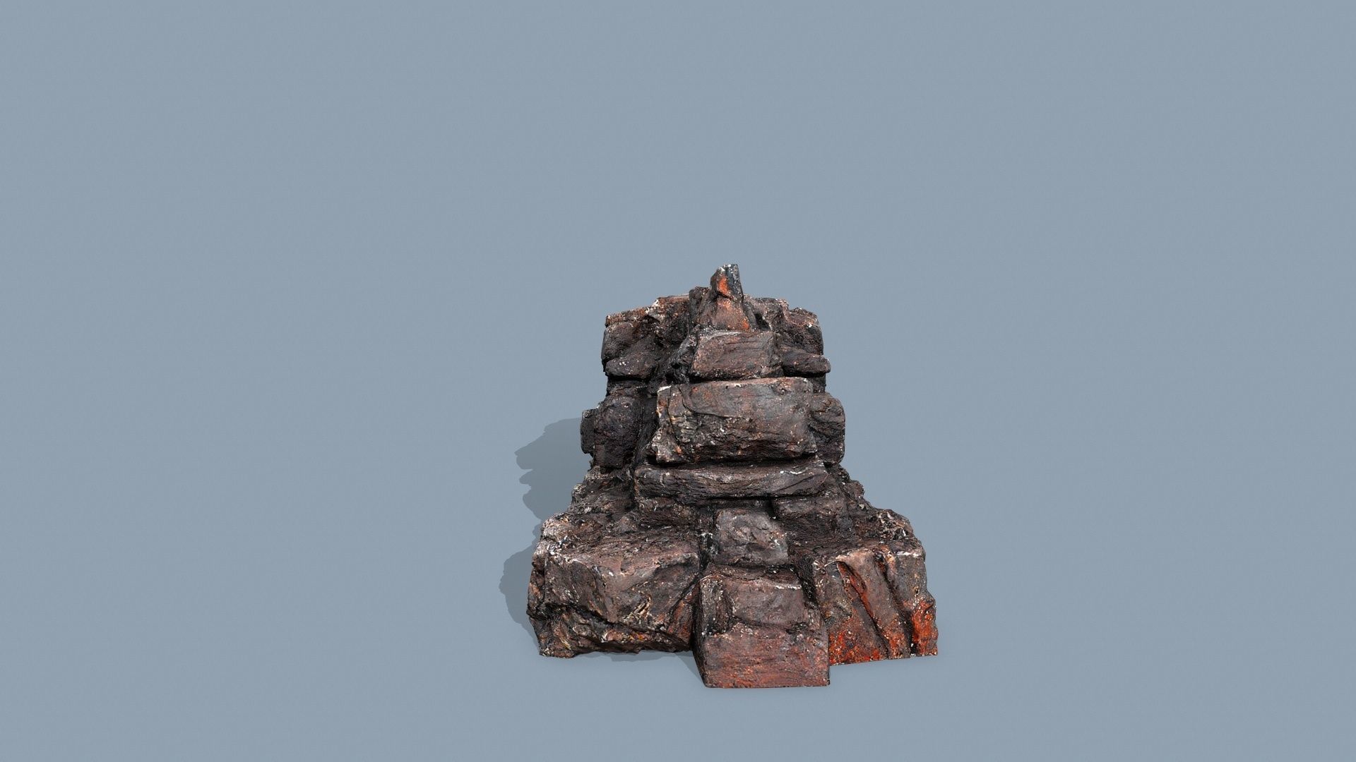 lava rocks Low-poly 3D model_3
