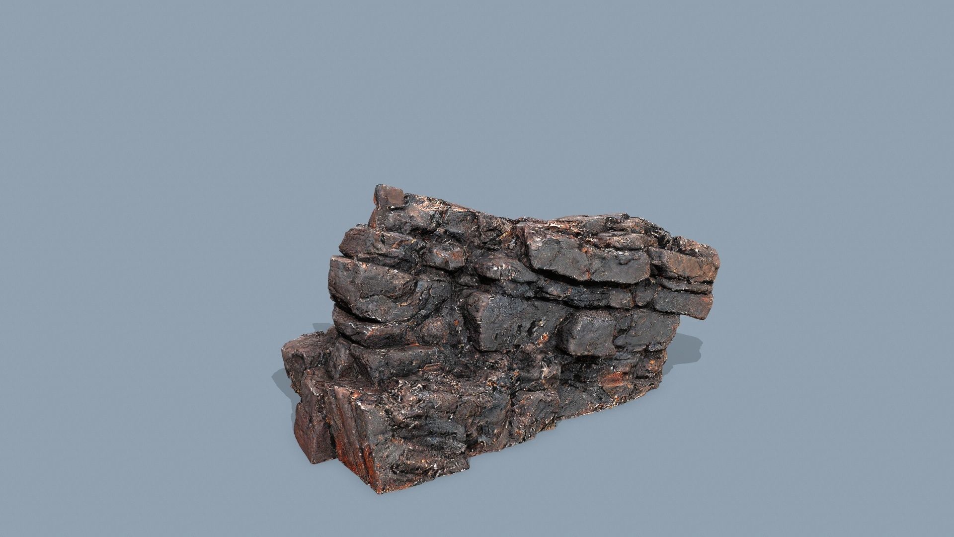 lava rocks Low-poly 3D model_5
