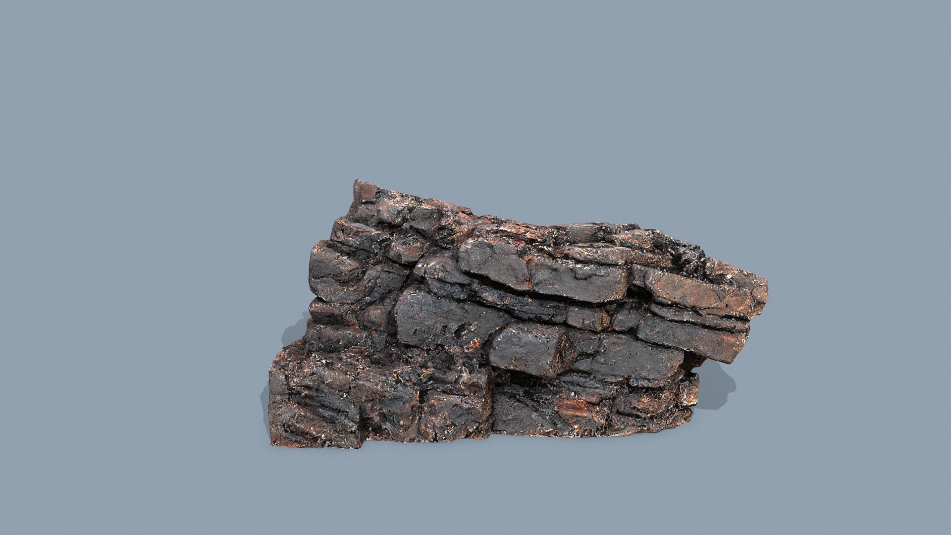lava rocks Low-poly 3D model_6