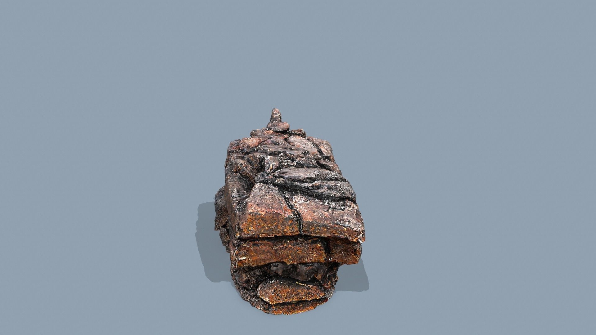 lava rocks Low-poly 3D model_8