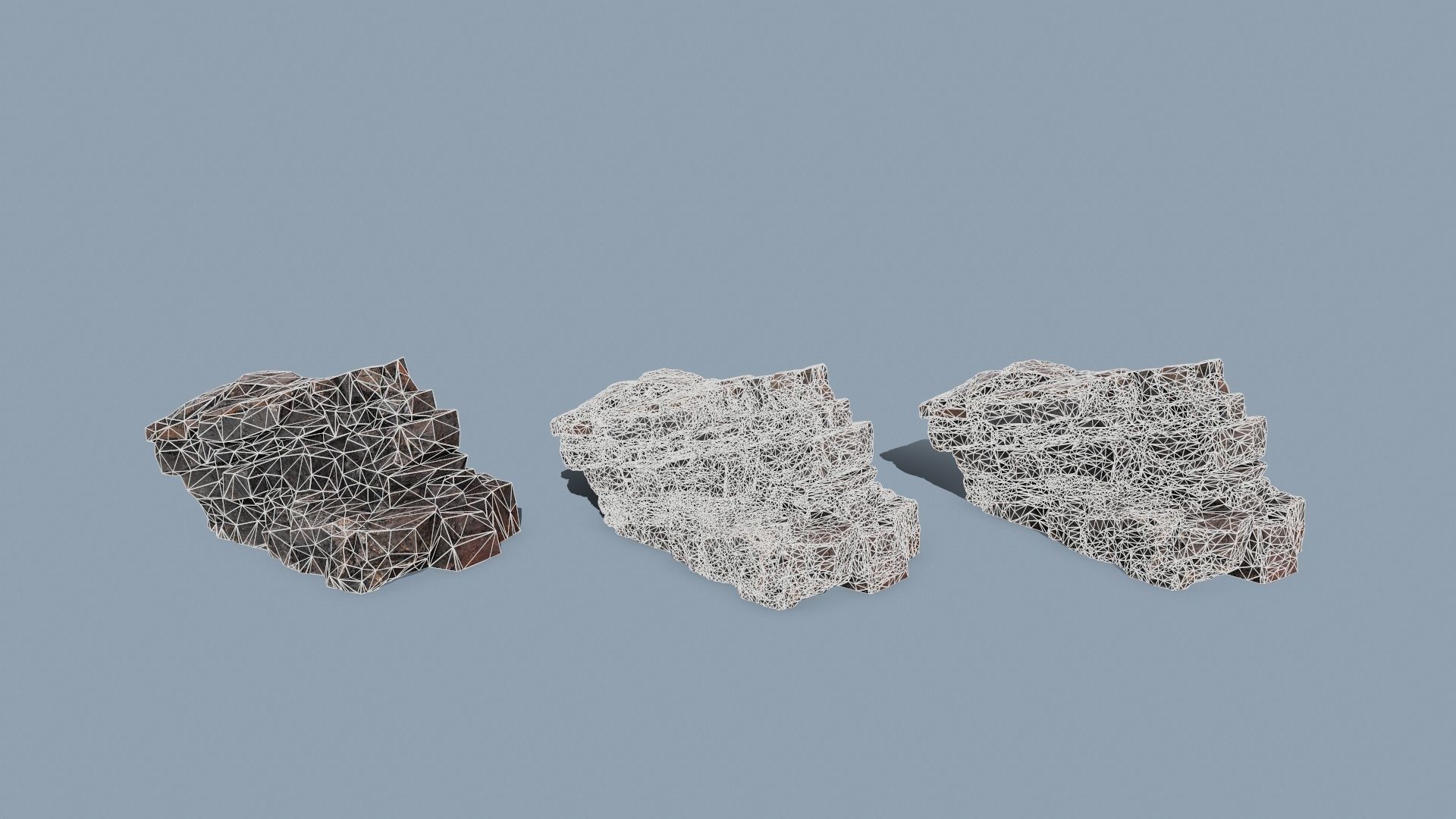 lava rocks Low-poly 3D model_12