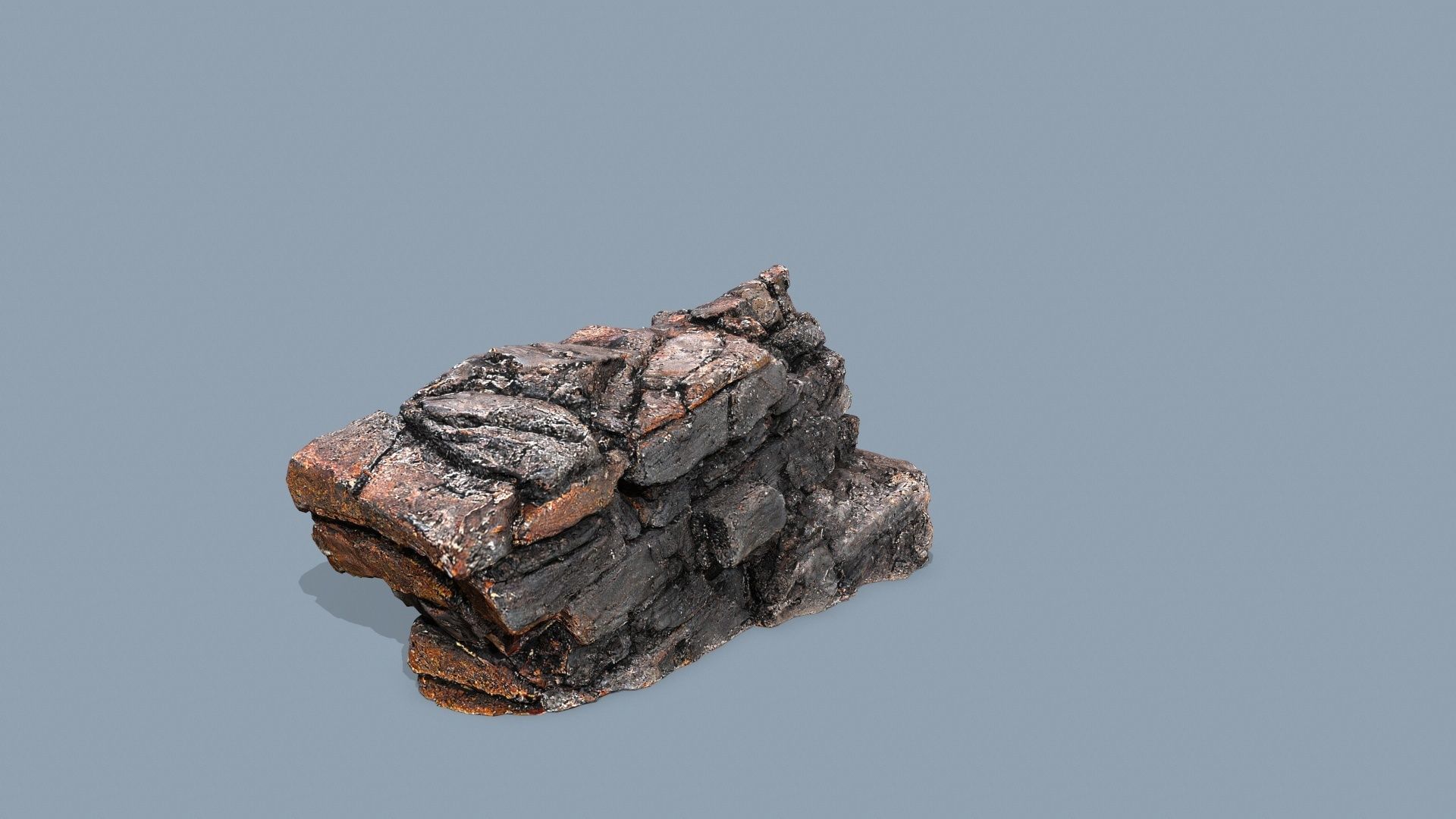 lava rocks Low-poly 3D model_9