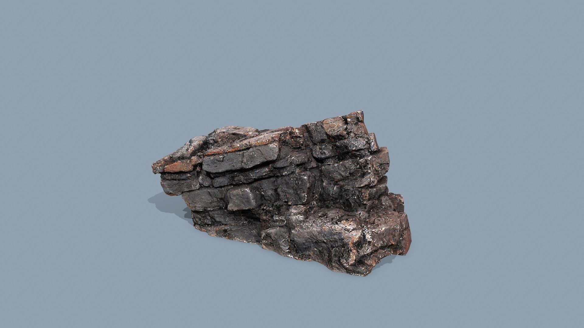 lava rocks Low-poly 3D model_1