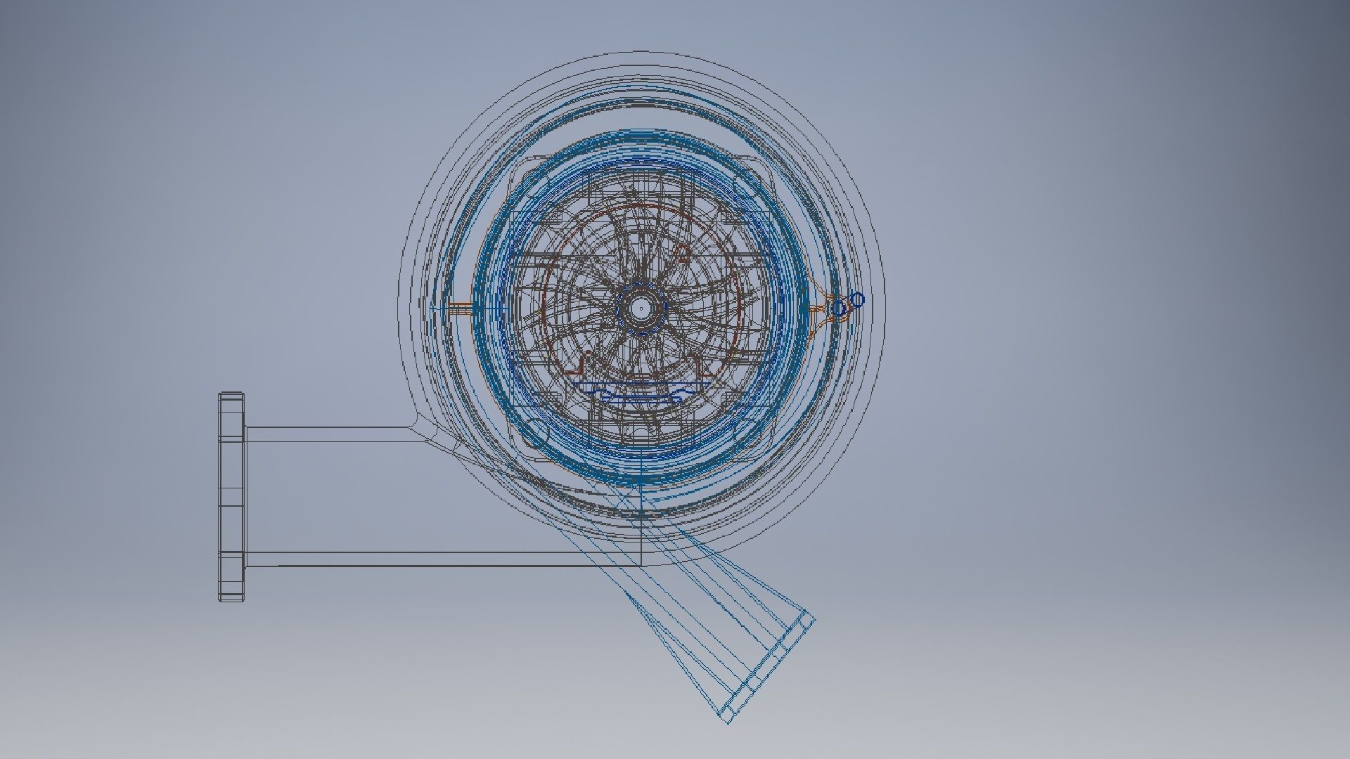 turbogruppo turbocharger 3d model 3D model_11