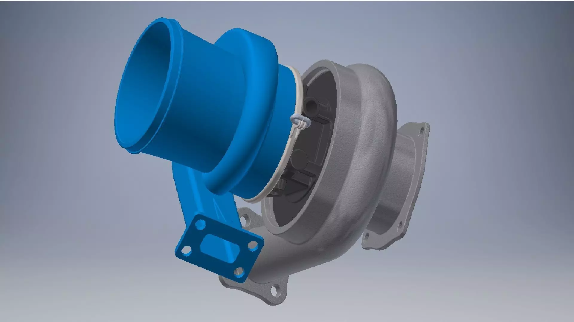 turbogruppo turbocharger 3d model 3D model_0