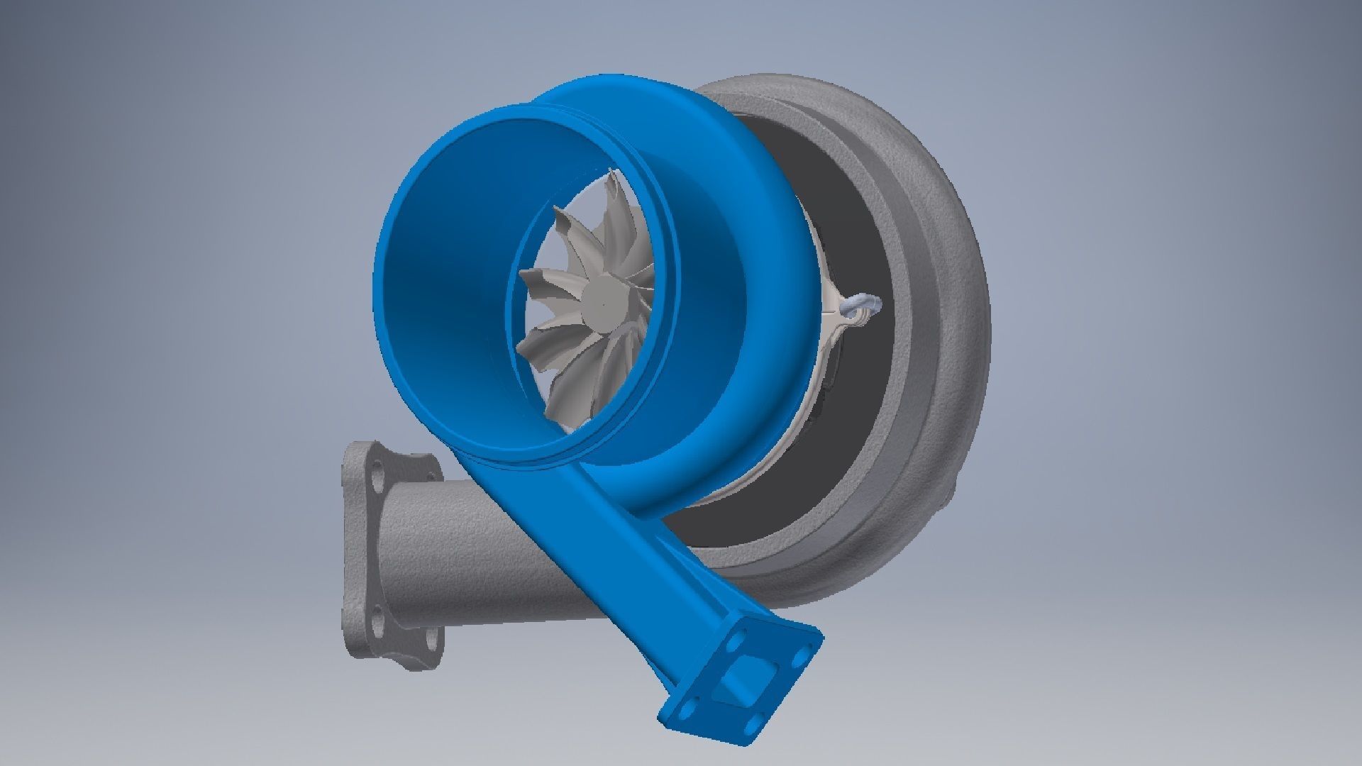 turbogruppo turbocharger 3d model 3D model_1