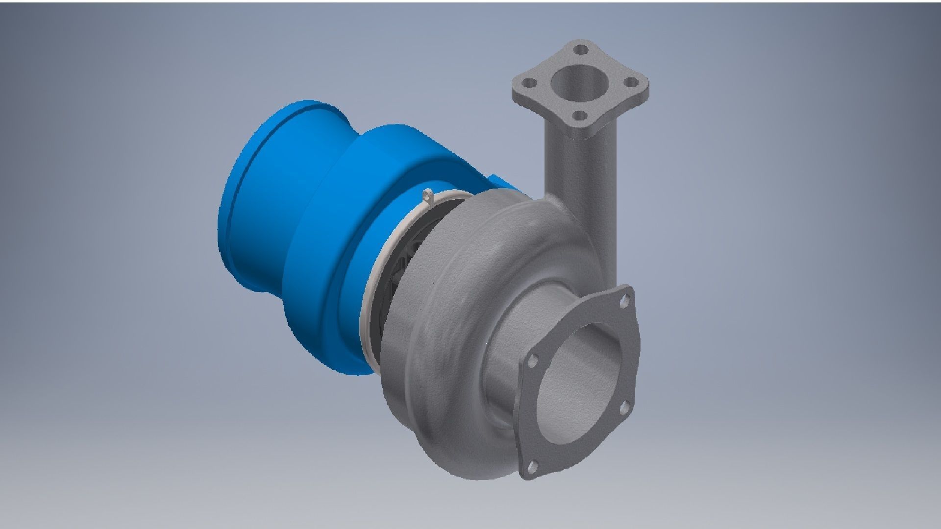 turbogruppo turbocharger 3d model 3D model_3
