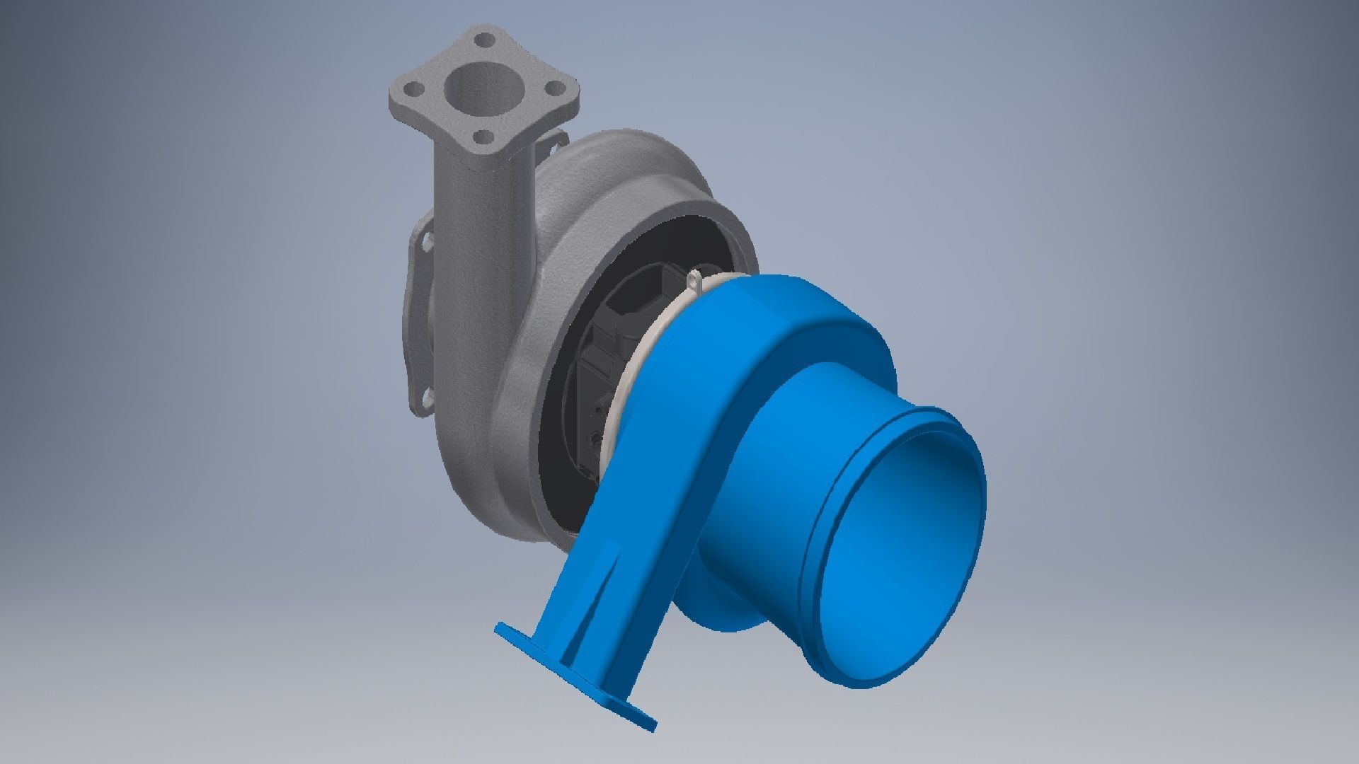 turbogruppo turbocharger 3d model 3D model_6