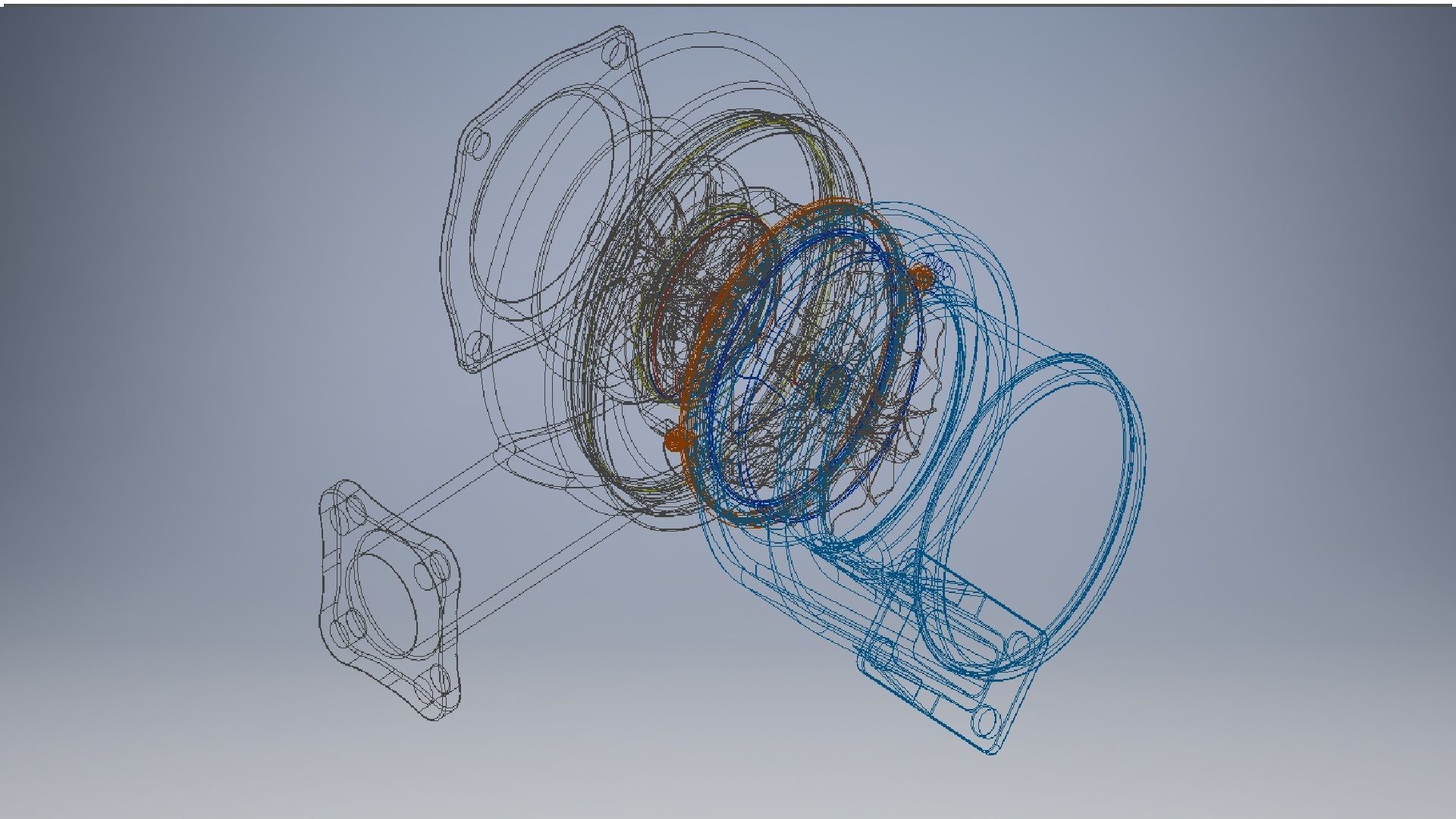 turbogruppo turbocharger 3d model 3D model_10