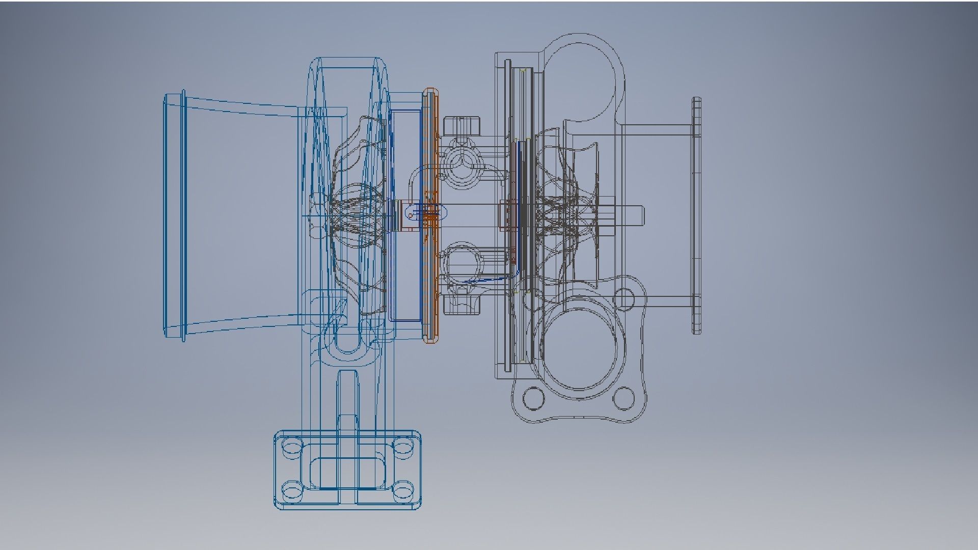 turbogruppo turbocharger 3d model 3D model_8