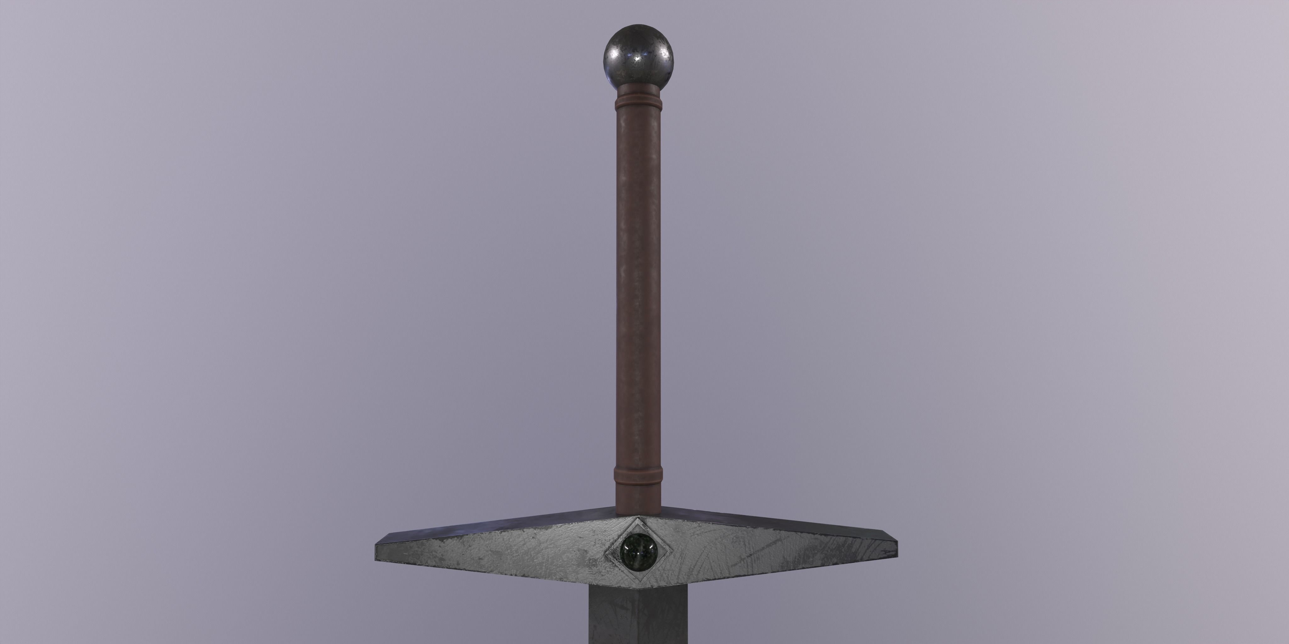 great sword Free low-poly 3D model_1