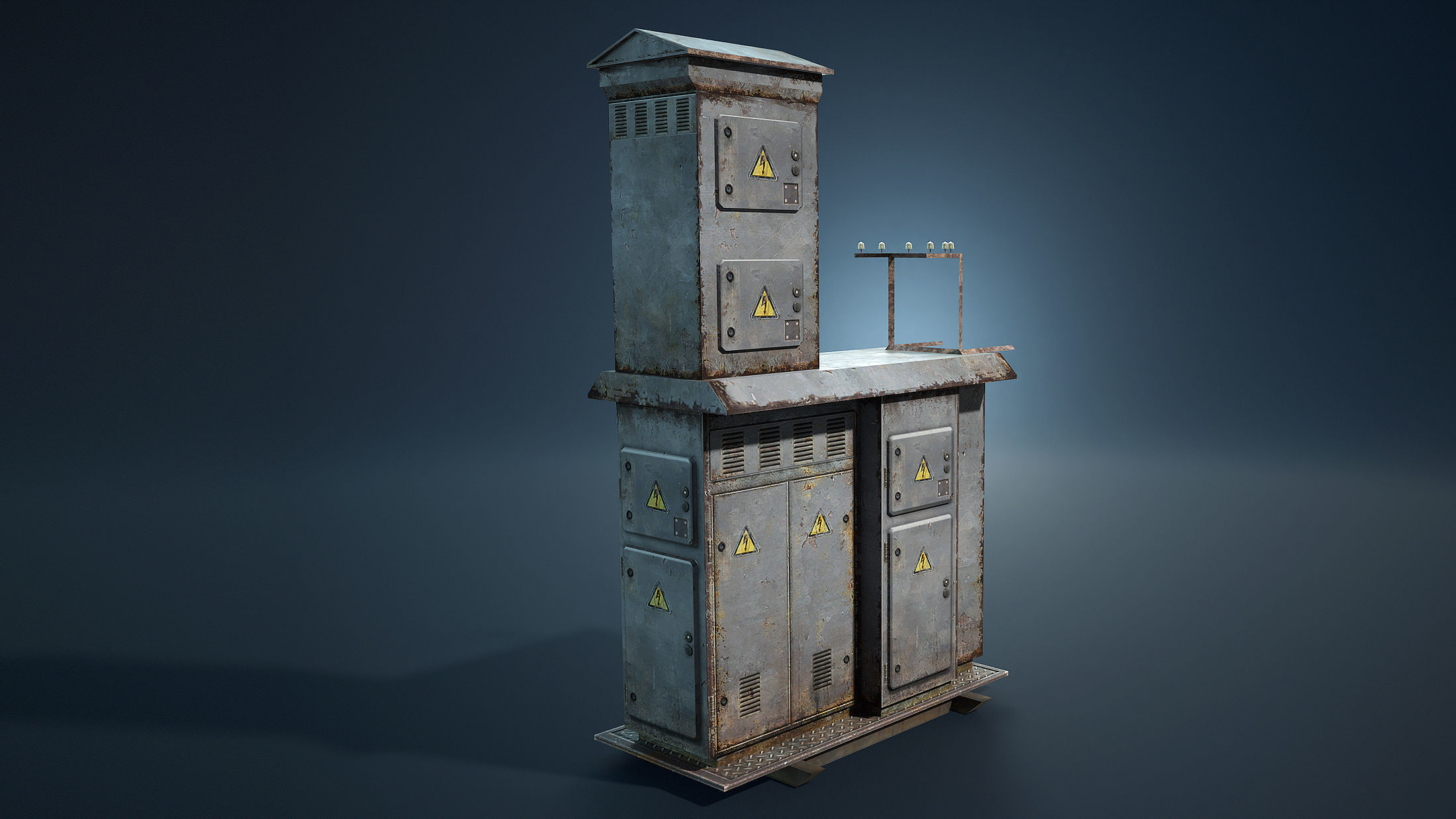 Transformer Boxes Low-Poly Low-poly 3D model_5