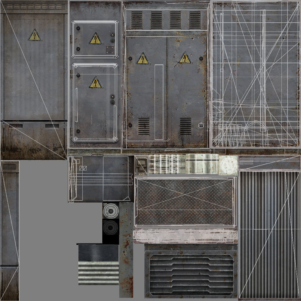 Transformer Boxes Low-Poly Low-poly 3D model_10