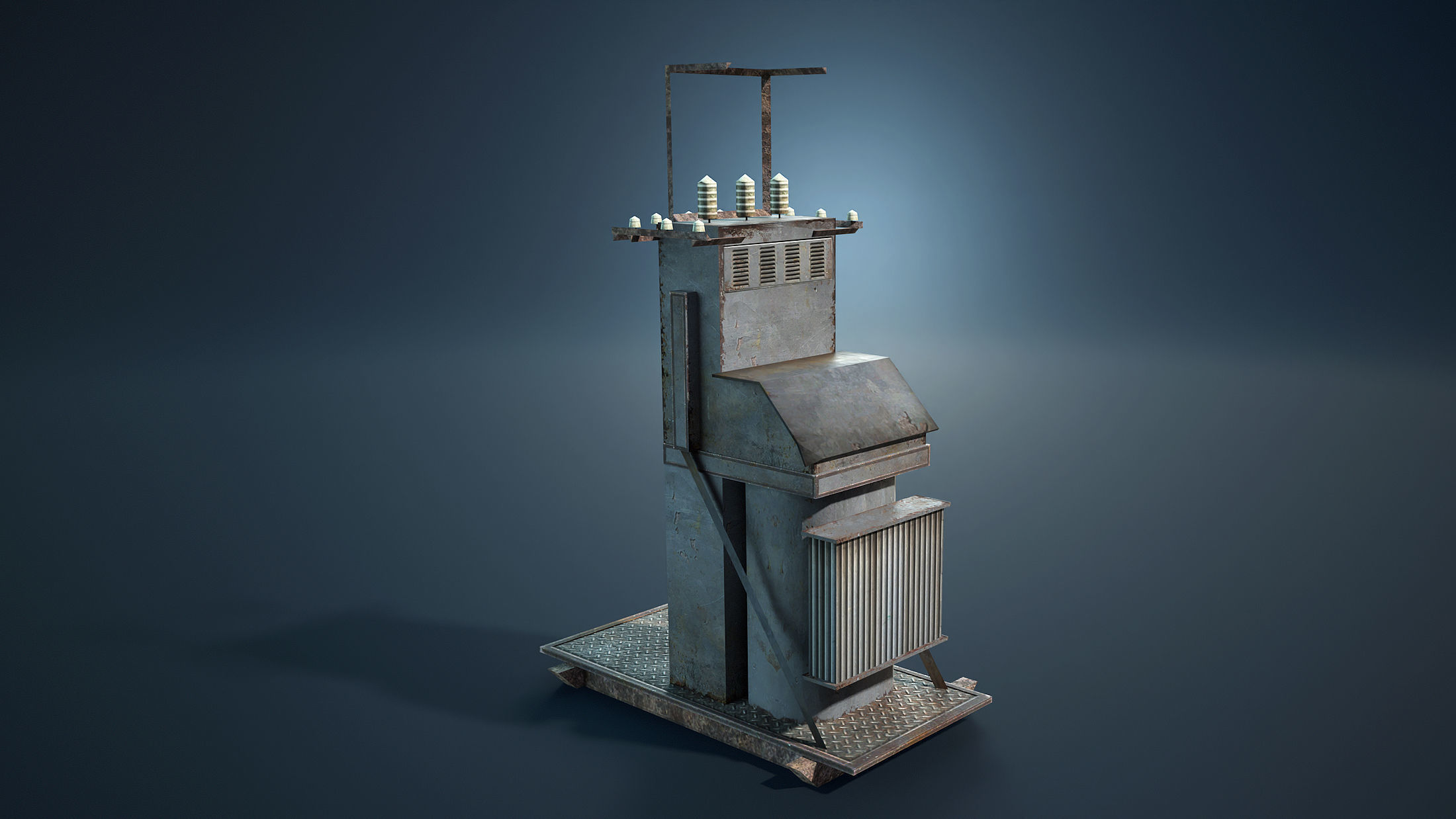 Transformer Boxes Low-Poly Low-poly 3D model_1