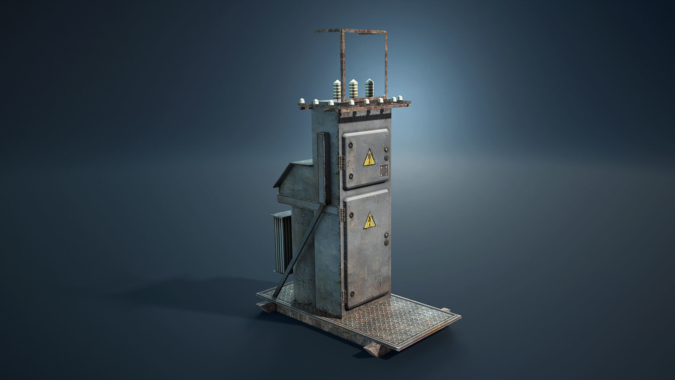 Transformer Boxes Low-Poly Low-poly 3D model_2