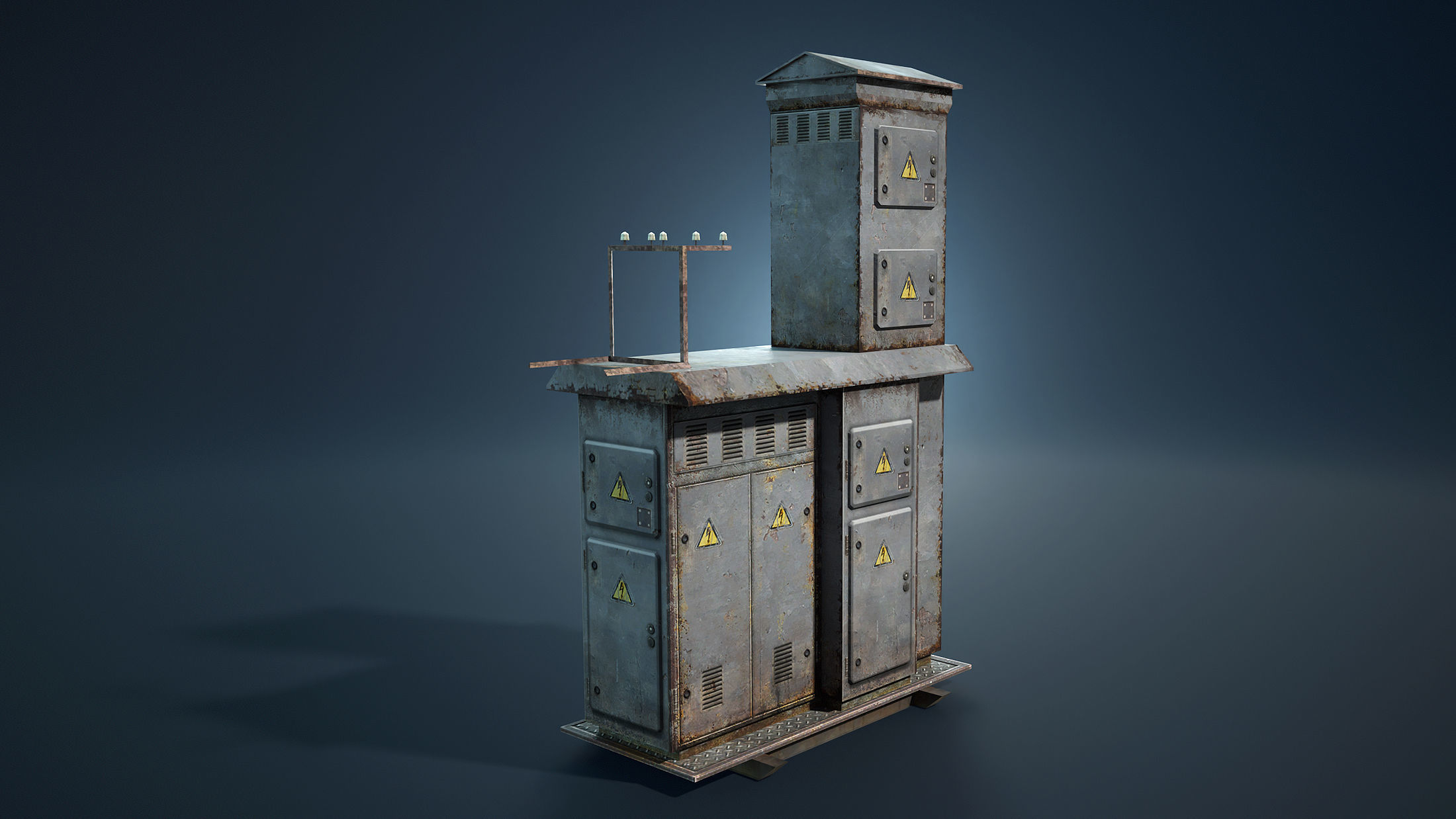 Transformer Boxes Low-Poly Low-poly 3D model_4