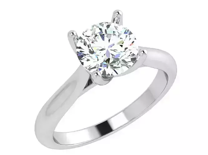 Round Solitaire Ring 3990