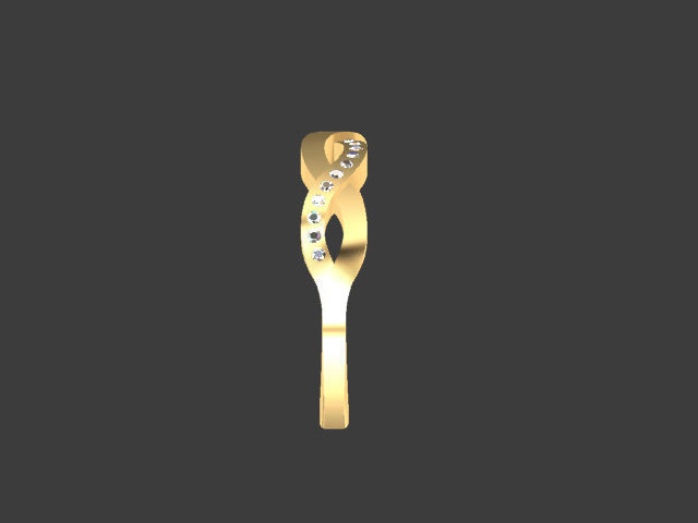 Braid ring 3D print model_2