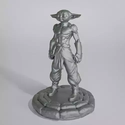 Muscular Baby Yoda - Grogu 3D print model