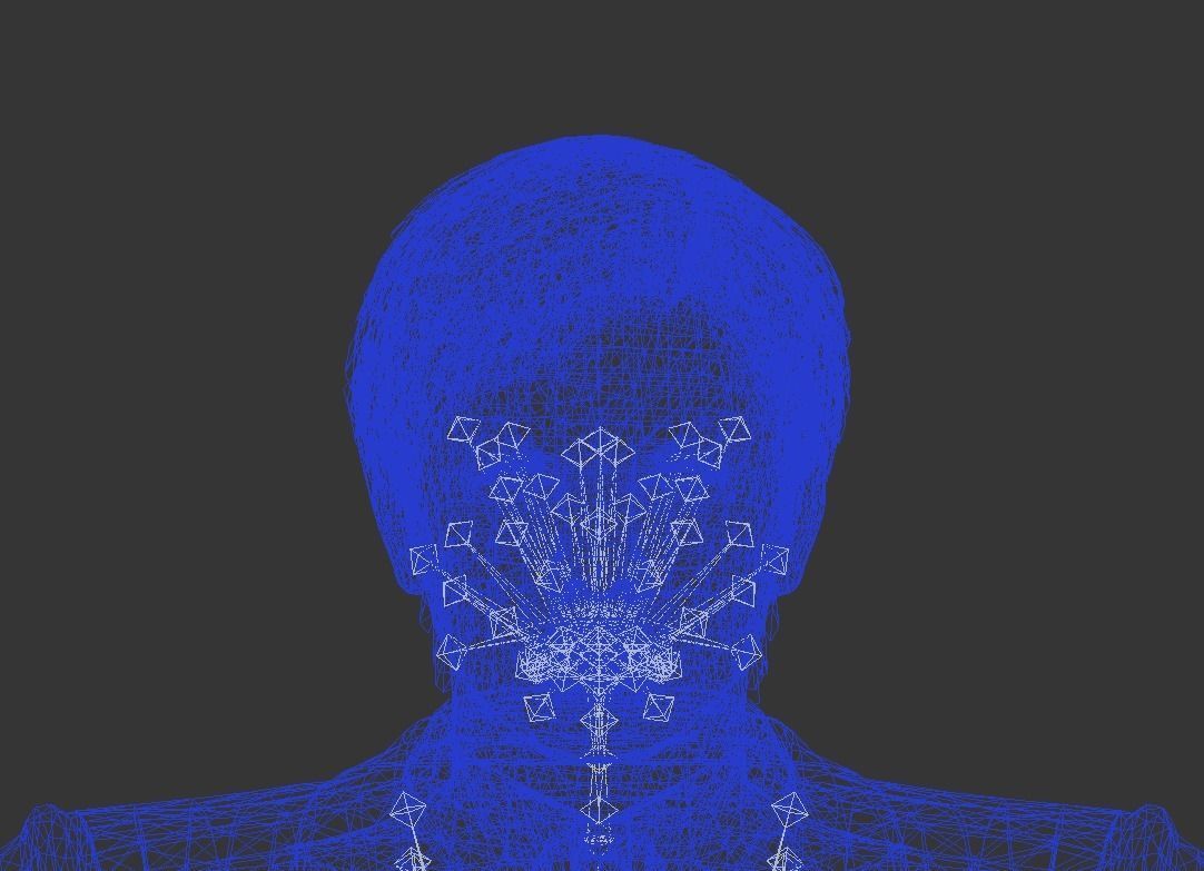 Man in suits Low-poly 3D model_9