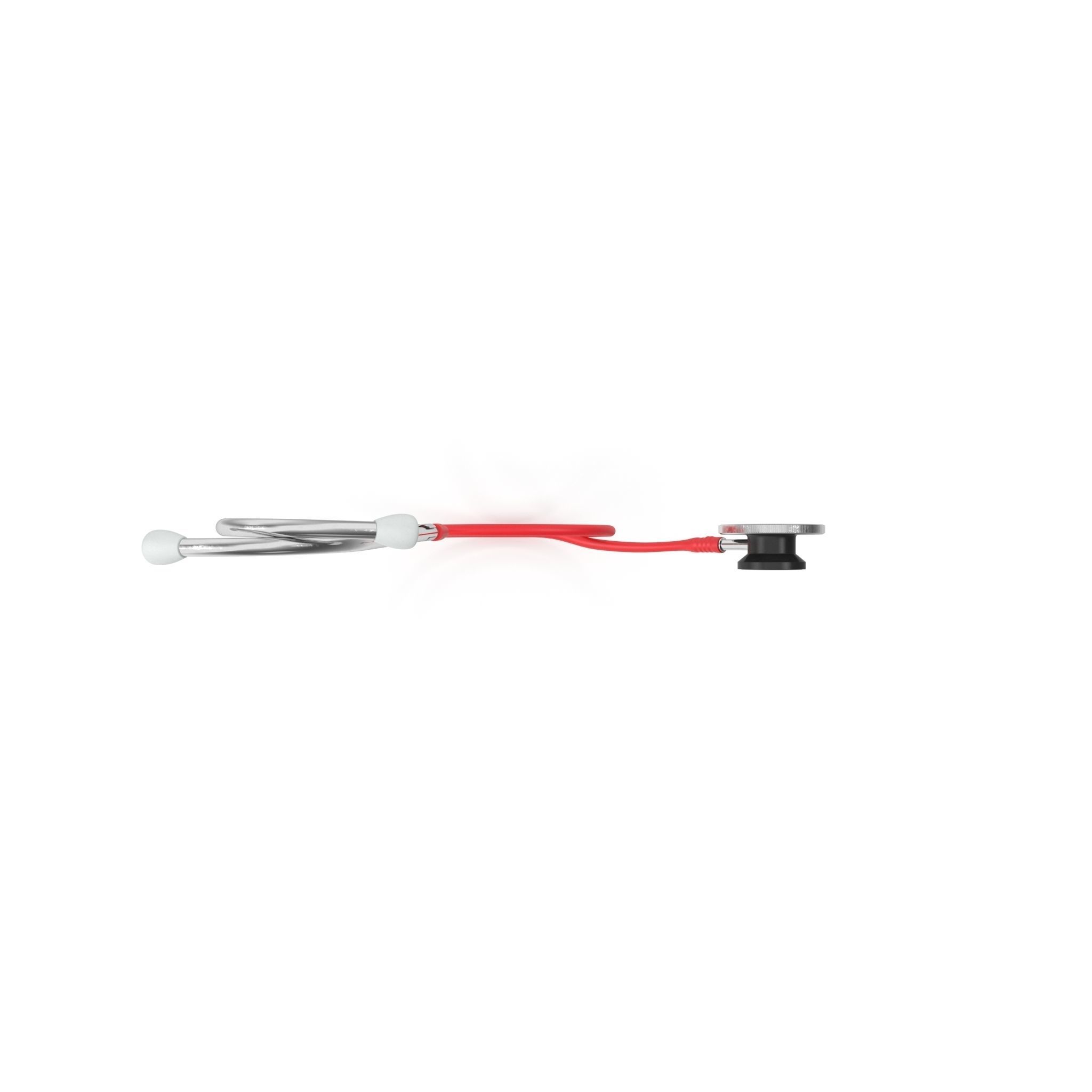 Stethoscope Red Low-poly 3D model_3