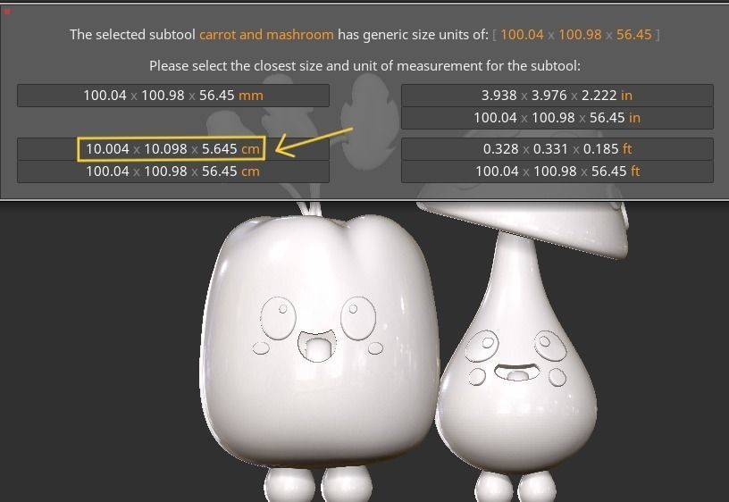 cute mushroom and carrots 3D print model_5