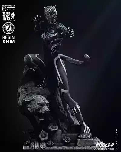 Wicked Marvel Shuri sculpture Tested for 3D printing