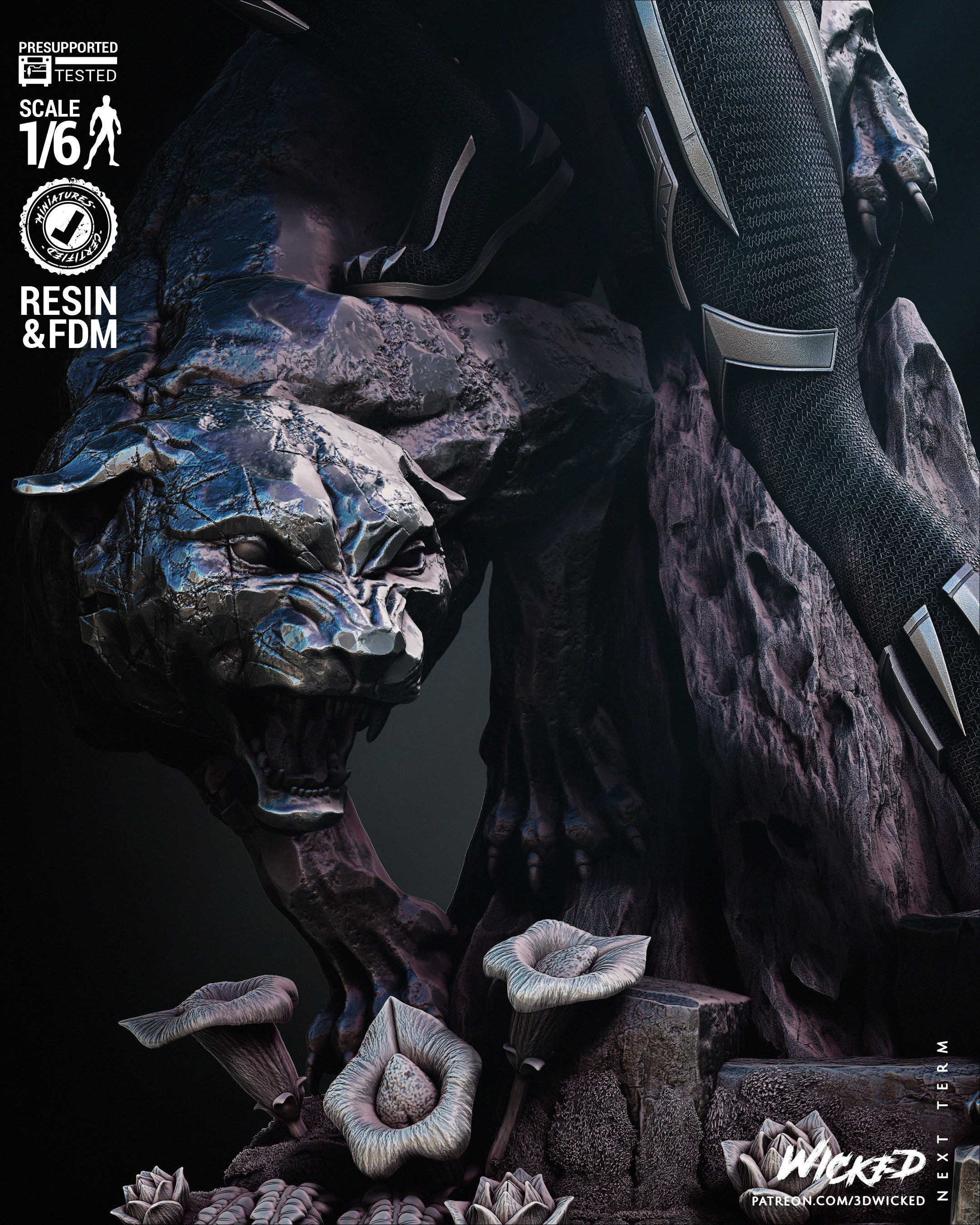 Wicked Marvel Shuri sculpture Tested for 3D printing 3D print model_44