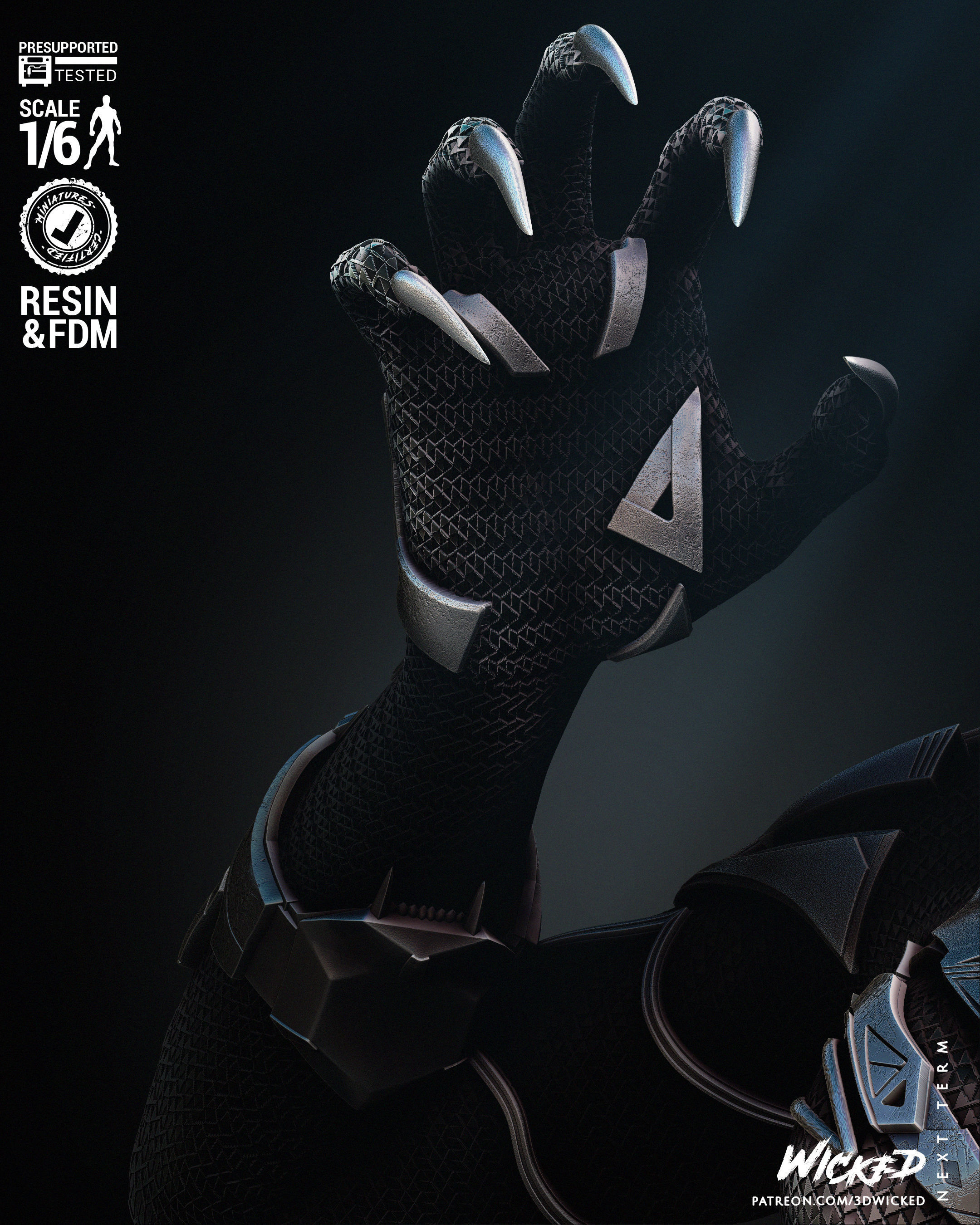 Wicked Marvel Shuri sculpture Tested for 3D printing 3D print model_40