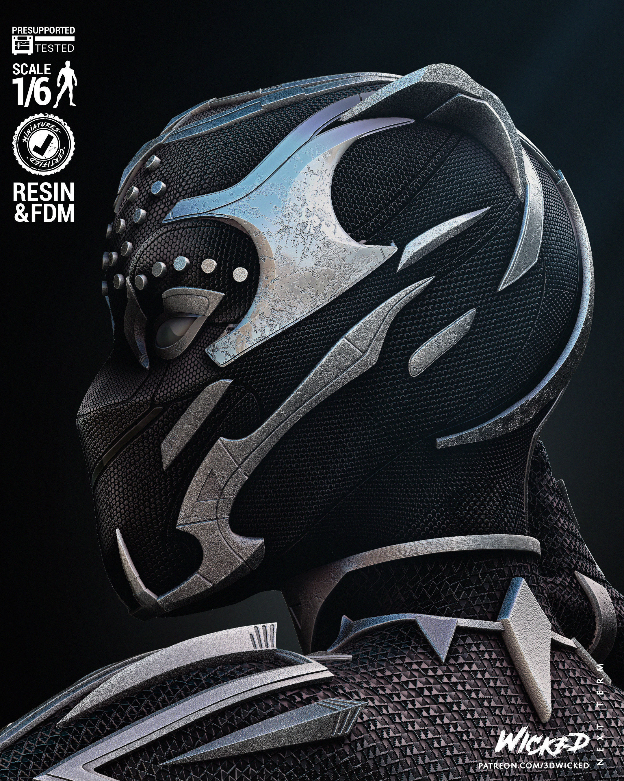 Wicked Marvel Shuri sculpture Tested for 3D printing 3D print model_55