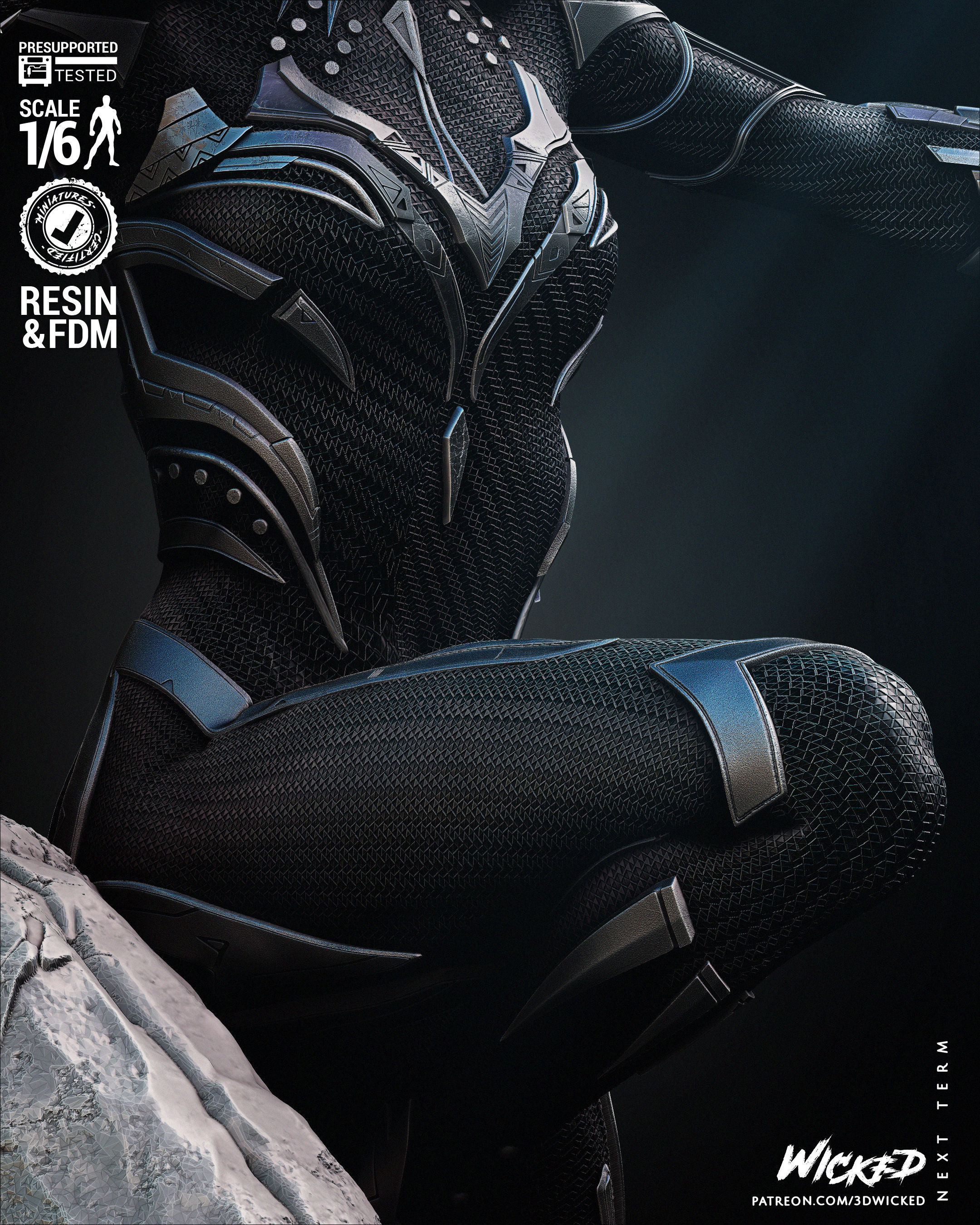 Wicked Marvel Shuri sculpture Tested for 3D printing 3D print model_30