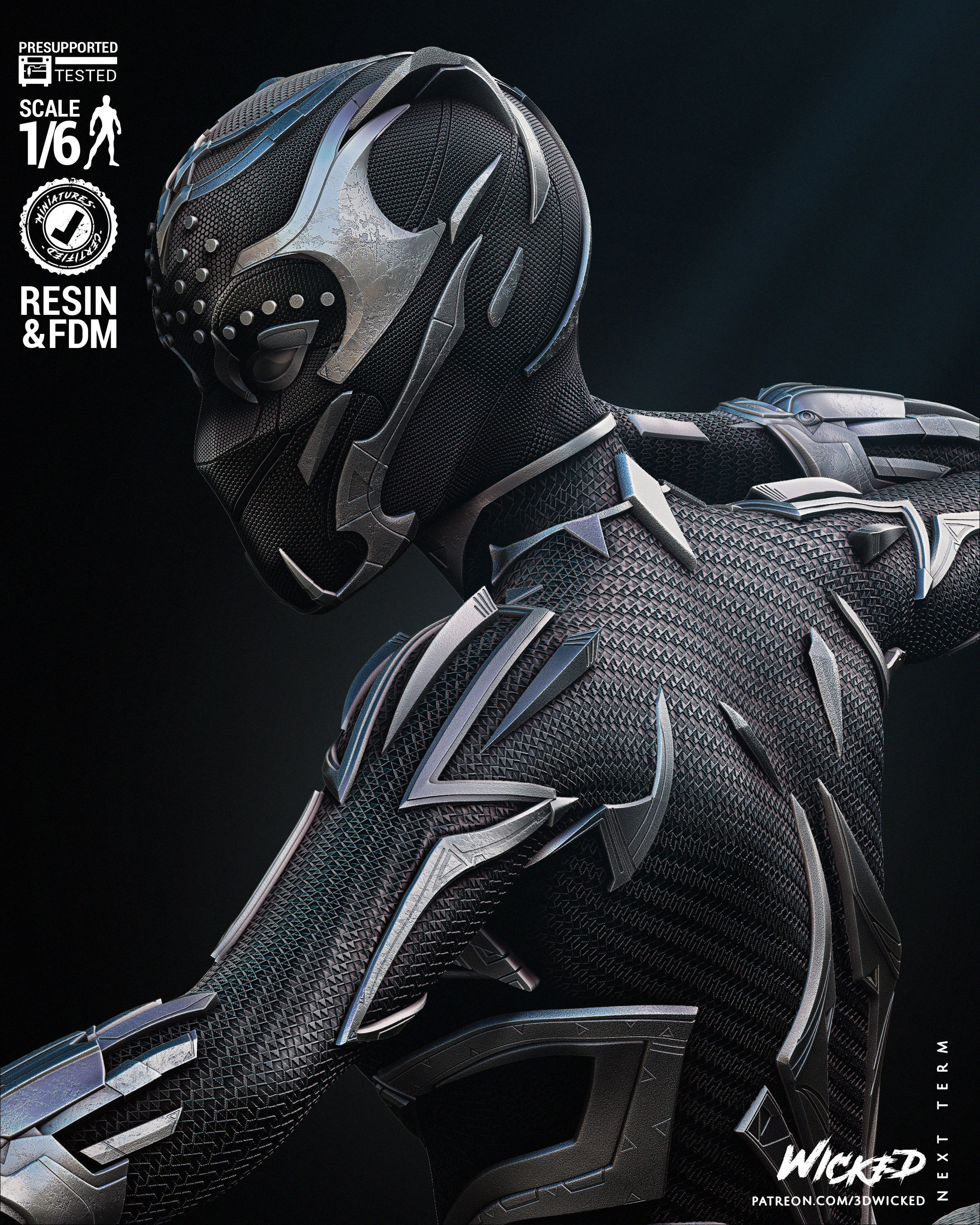 Wicked Marvel Shuri sculpture Tested for 3D printing 3D print model_26