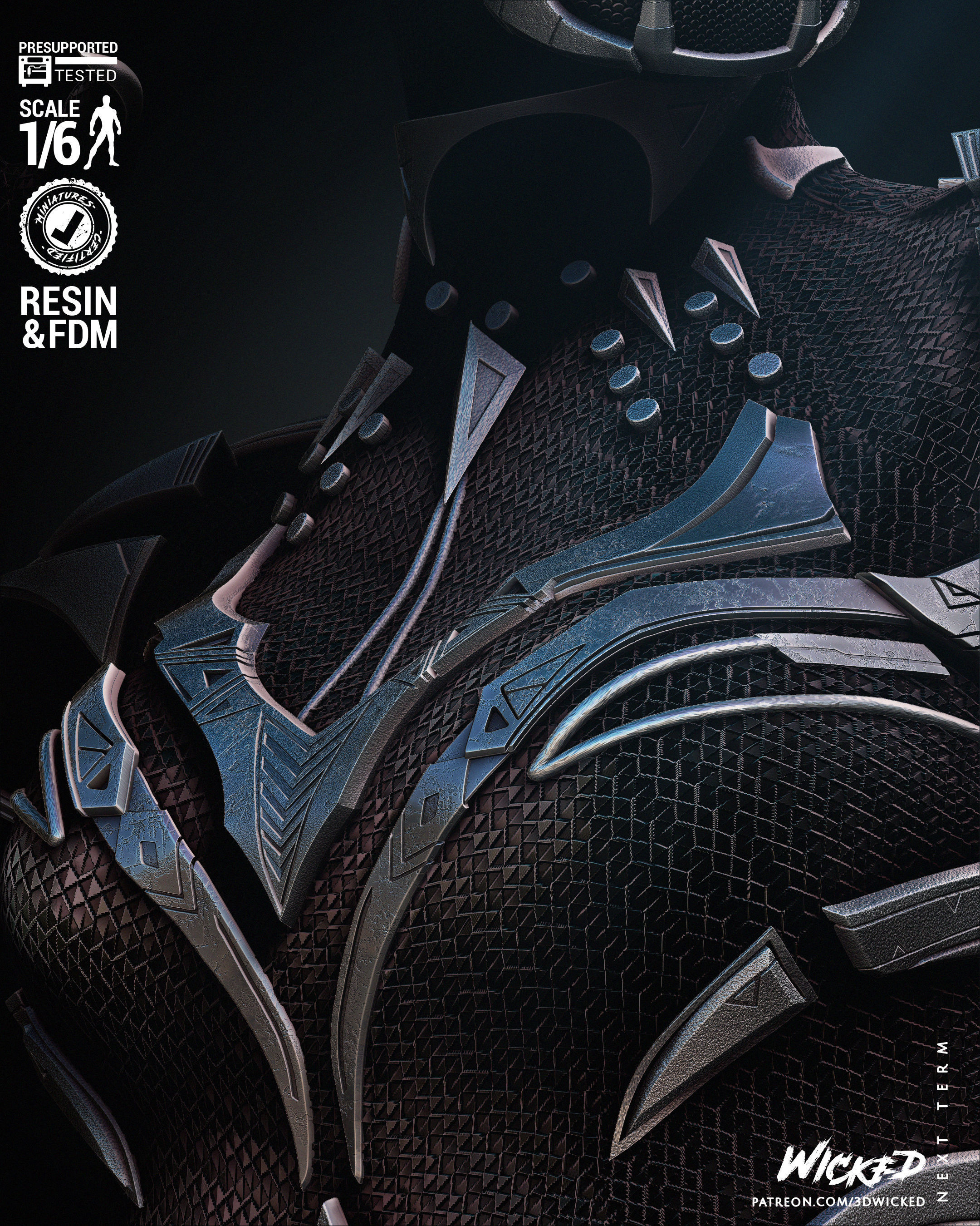 Wicked Marvel Shuri sculpture Tested for 3D printing 3D print model_37