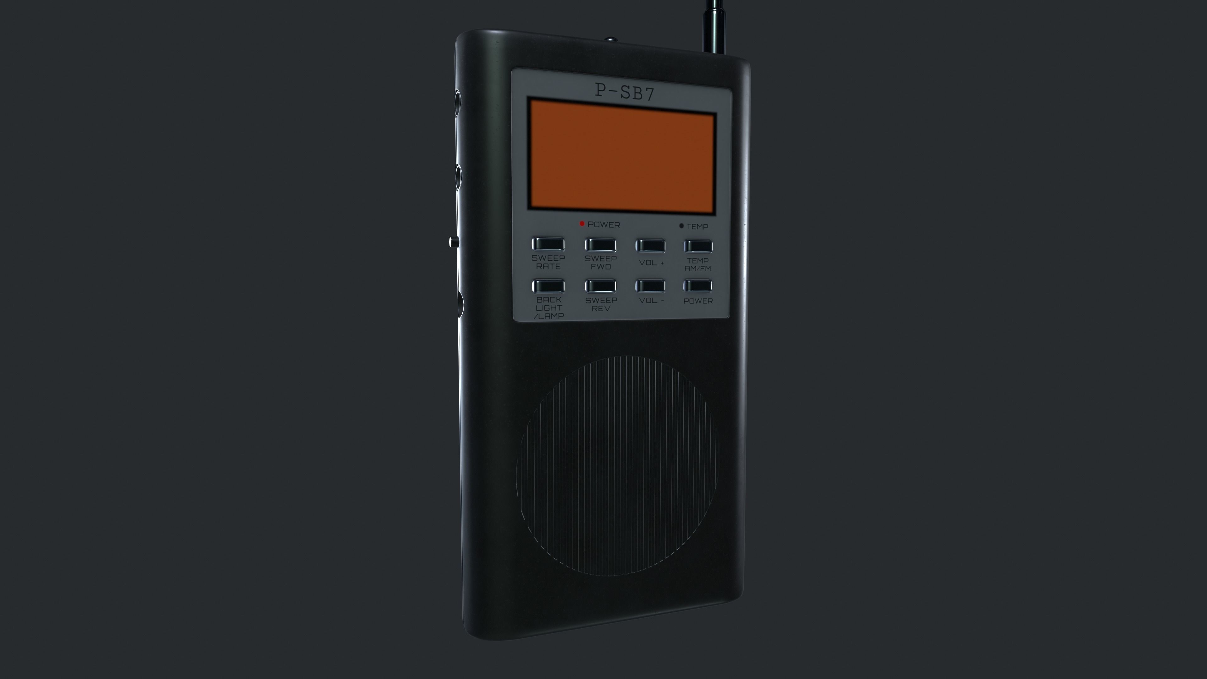 Spirit Box Low-poly 3D model_2