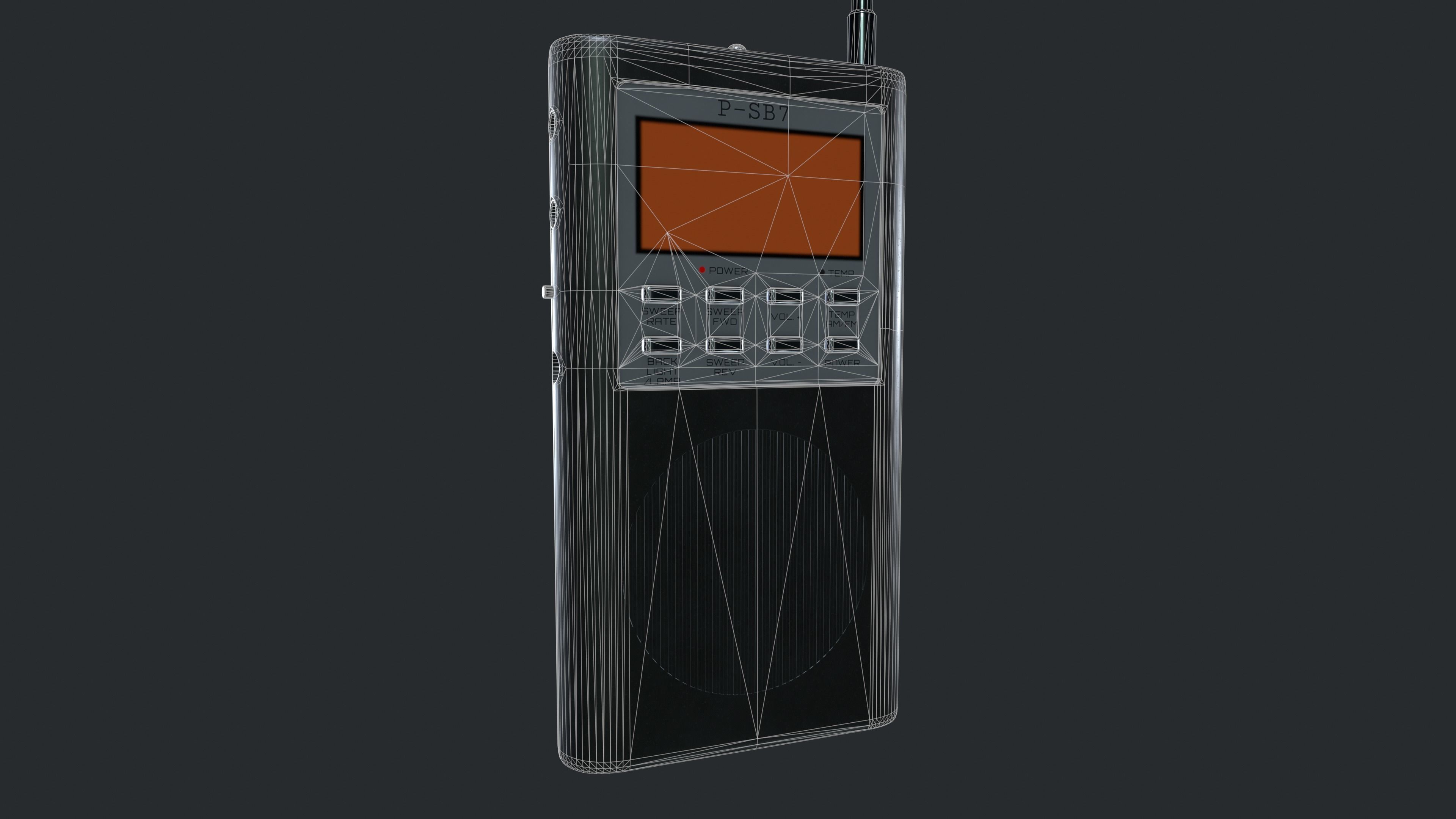 Spirit Box Low-poly 3D model_4