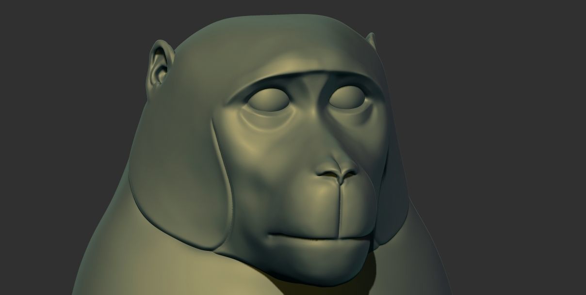 Thoth baboon Pharaoh Egyptian God  3d printable model 3D print model_7